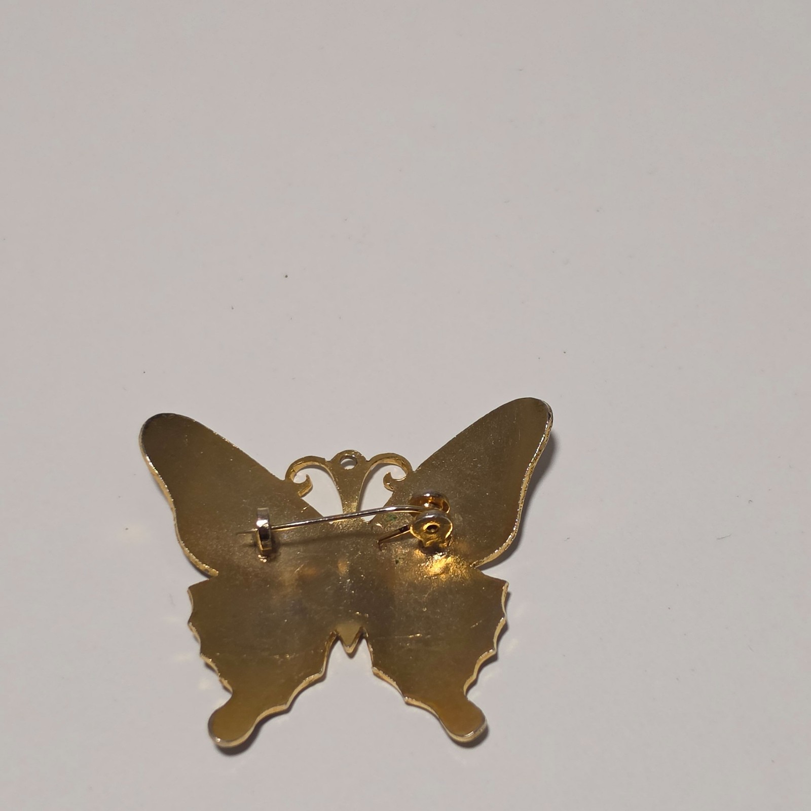 Vintage cloisonne butterfly brooch.b9 image 4