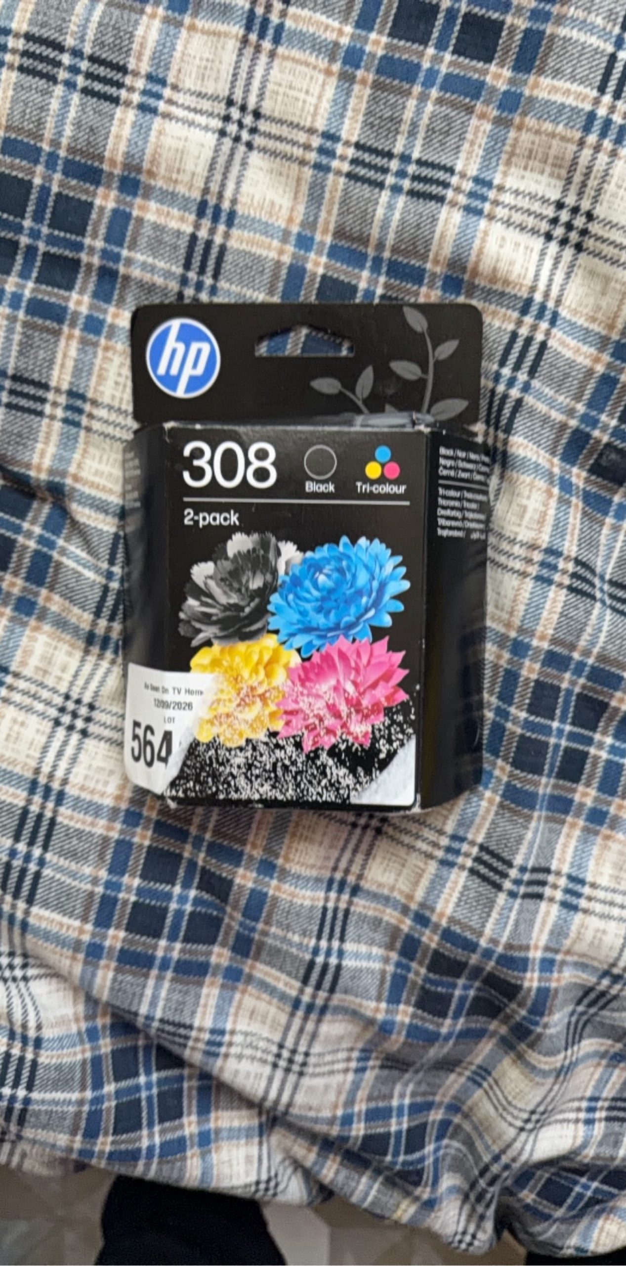 HP 308 Black & Tri-Colour Ink Cartridge 2-Pack image 2