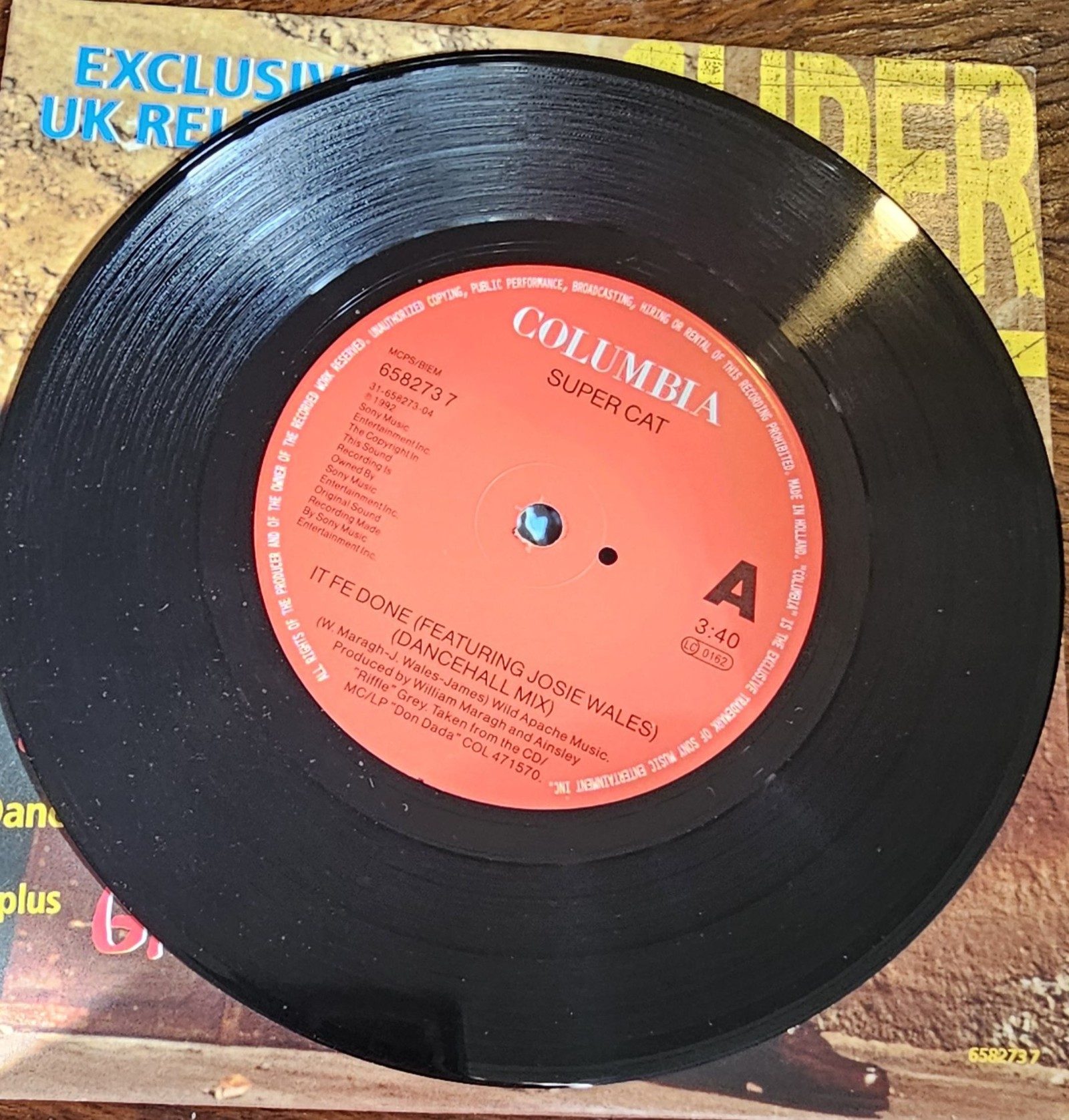 Super Cat It Fe Done PROMO Columbia 658273 7" UK 7 image 2