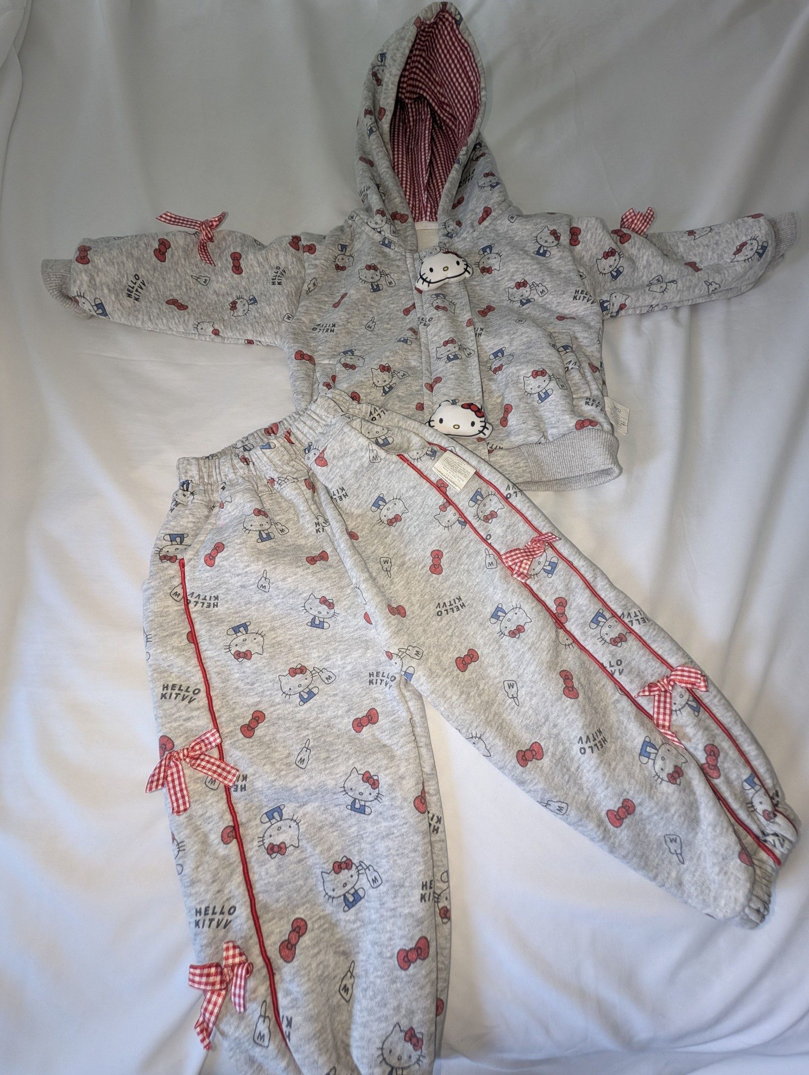 Hello Kitty Grey Baby Hooded Tracksuit