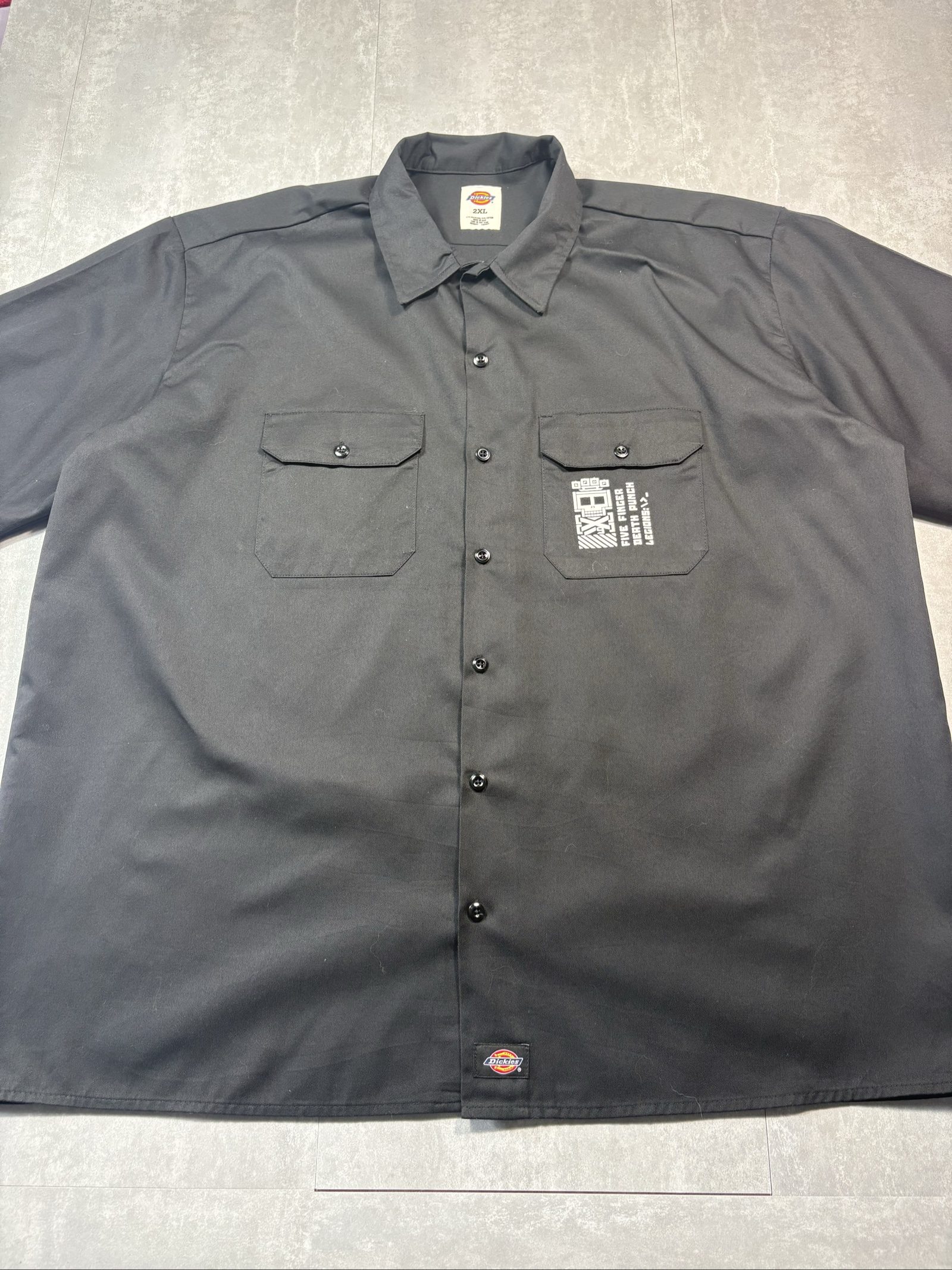 Dickies Black Work Short Sleeve Shirt 2XL Poly Cotton image 3
