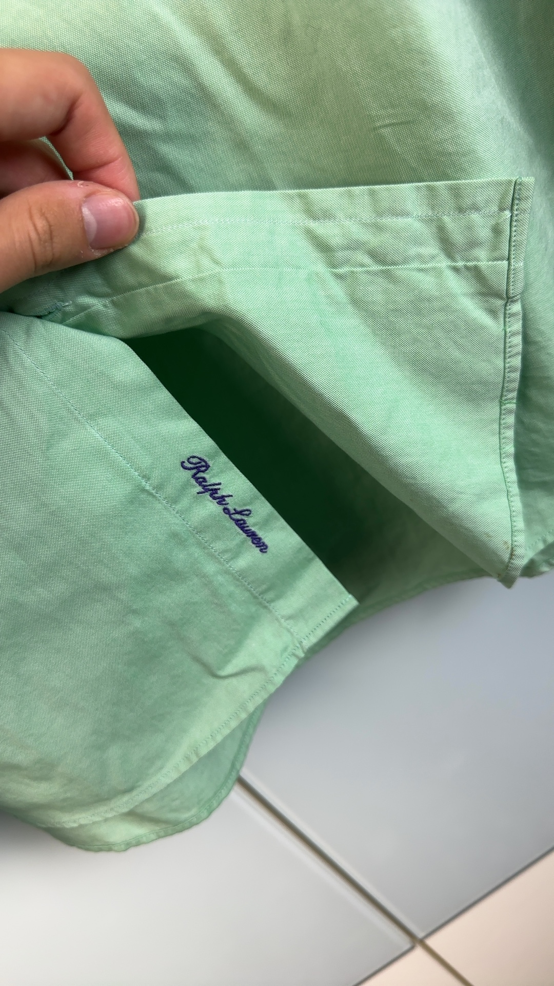 Ralph Lauren Purple Label Herren Hemd Grün Gr. 16 / M-L | Neu mit Etikett image 9