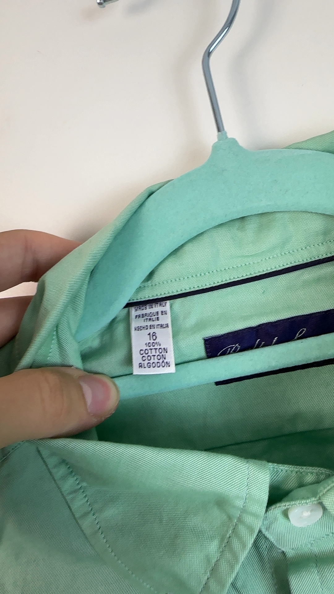 Ralph Lauren Purple Label Herren Hemd Grün Gr. 16 / M-L | Neu mit Etikett image 8