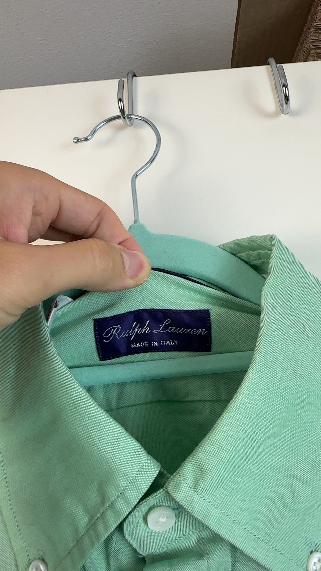 Ralph Lauren Purple Label Herren Hemd Grün Gr. 16 / M-L | Neu mit Etikett image 7