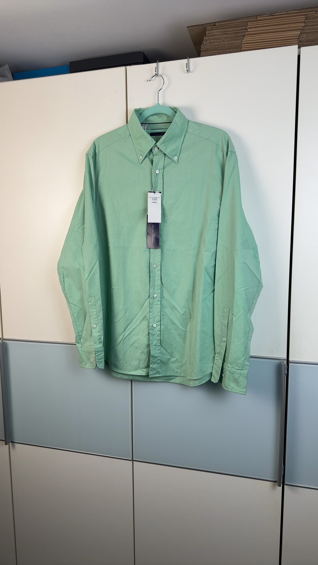 Ralph Lauren Purple Label Herren Hemd Grün Gr. 16 / M-L | Neu mit Etikett