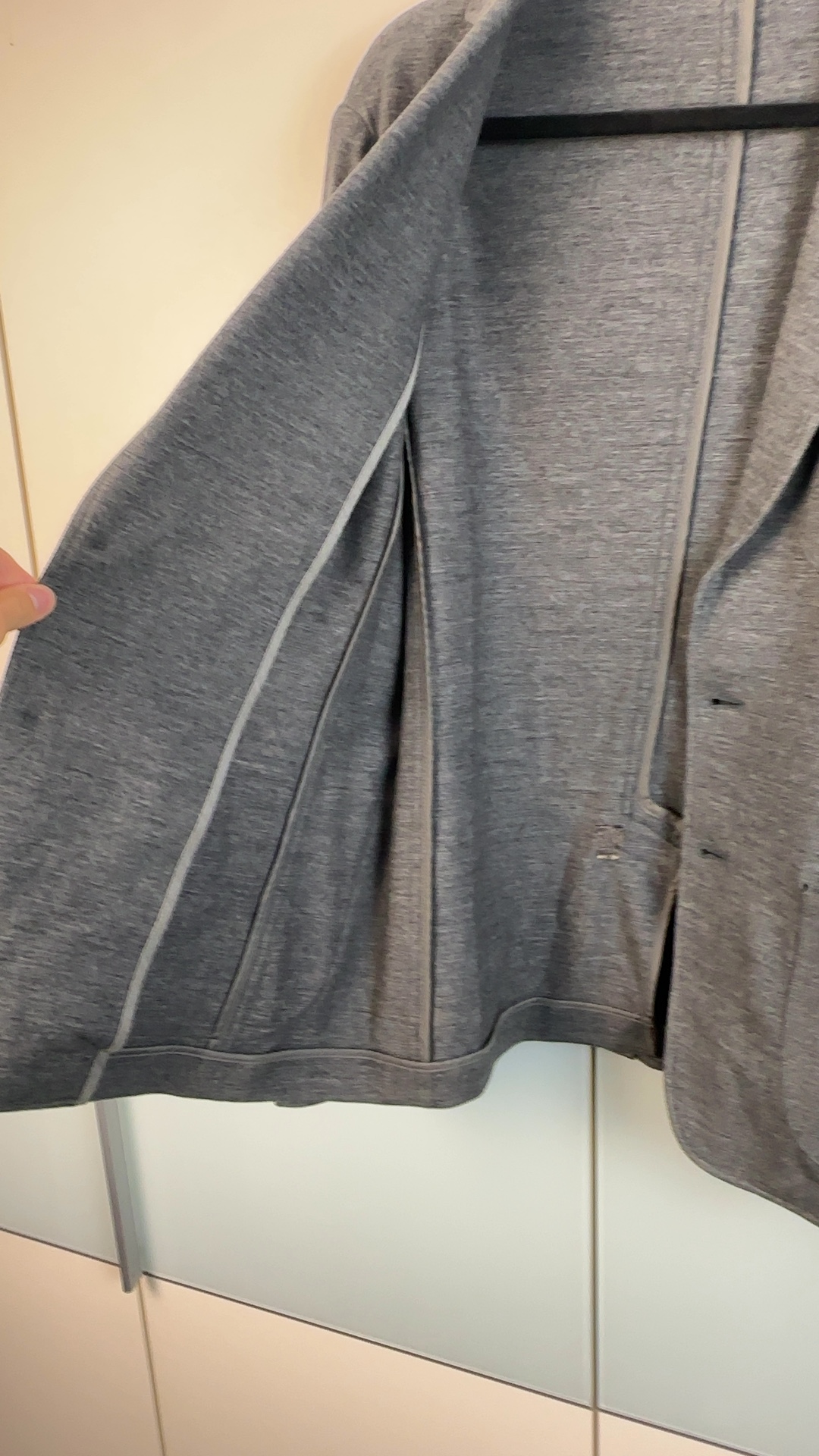 Z Zegna Herren Blazer Grau Gr. 50 / M | Strick Sakko Lightweight image 7