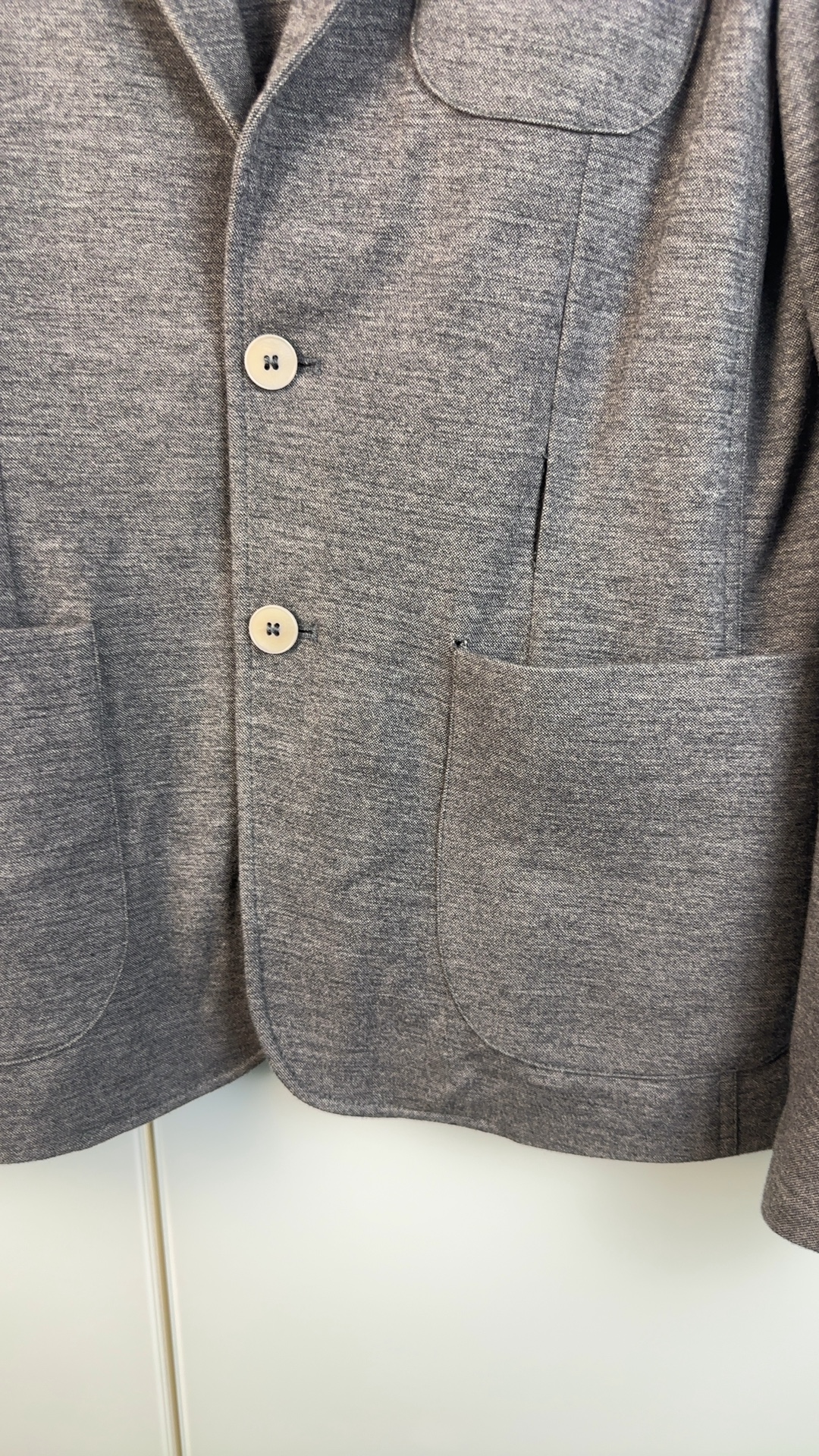 Z Zegna Herren Blazer Grau Gr. 50 / M | Strick Sakko Lightweight image 3