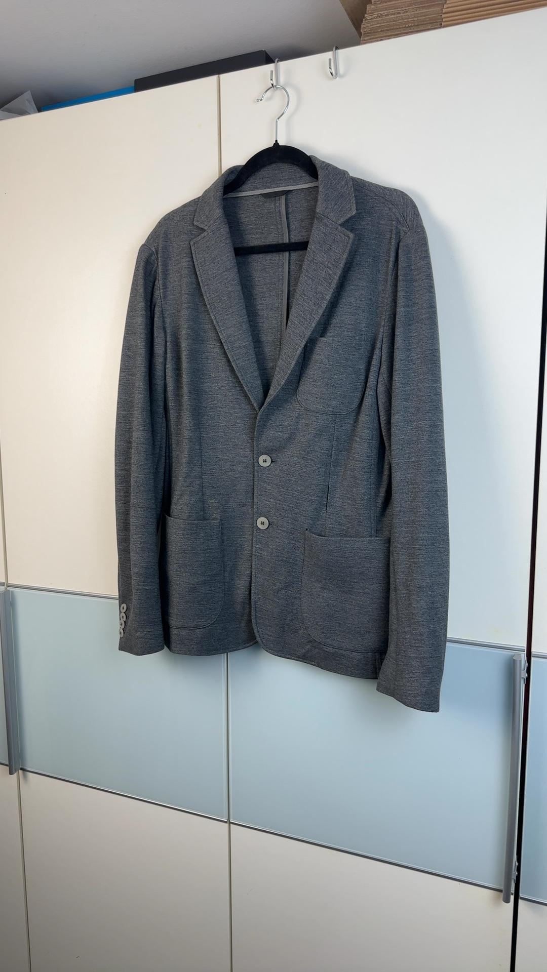 Z Zegna Herren Blazer Grau Gr. 50 / M | Strick Sakko Lightweight