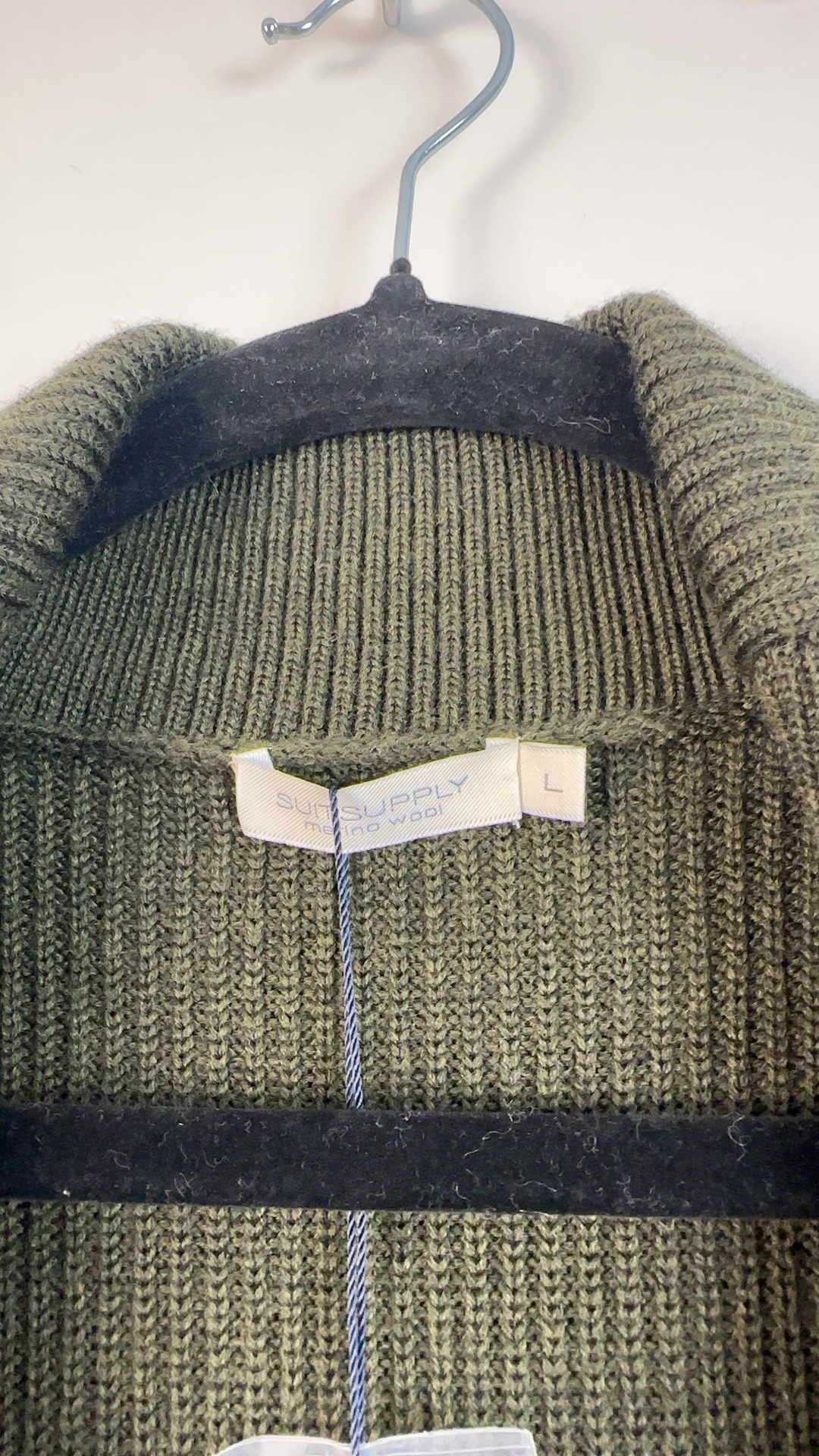 Suitsupply Herren Strick Cardigan Grün Gr. L | Neu mit Etikett image 4