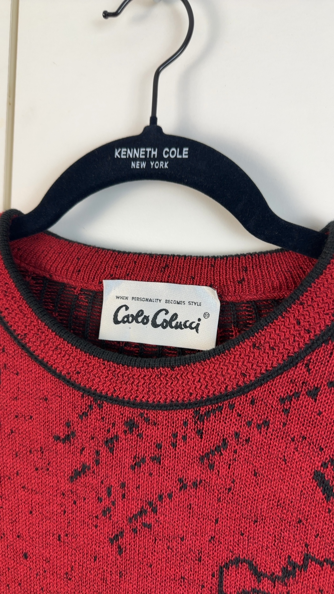 Coca-Cola Red & Black Printed Knit Jumper Large image 10