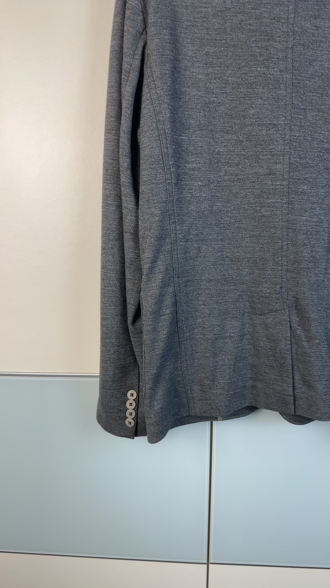 Z Zegna Grey Wool Blend Blazer Medium