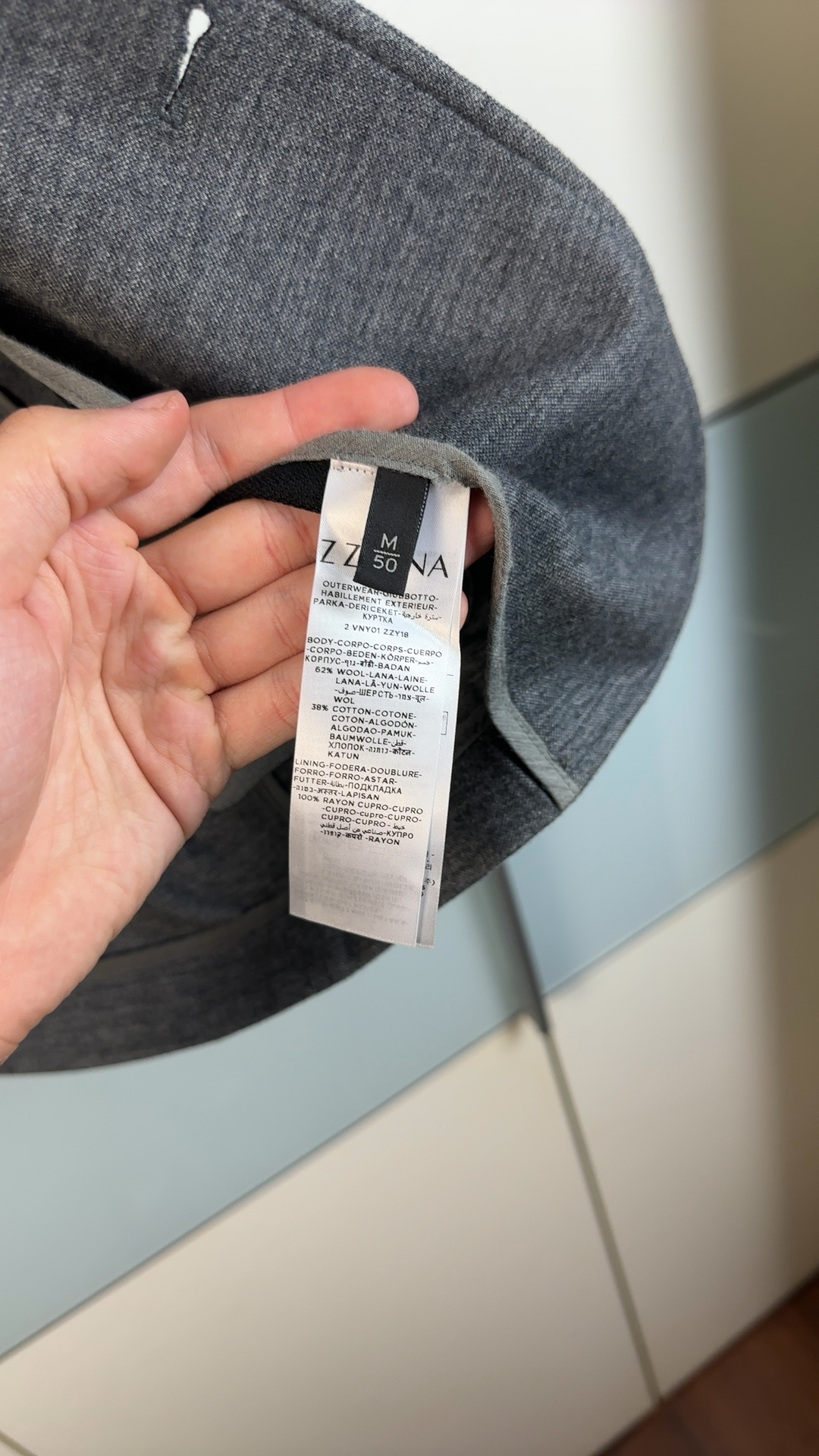 Z Zegna Grey Wool Blend Blazer Medium image 5