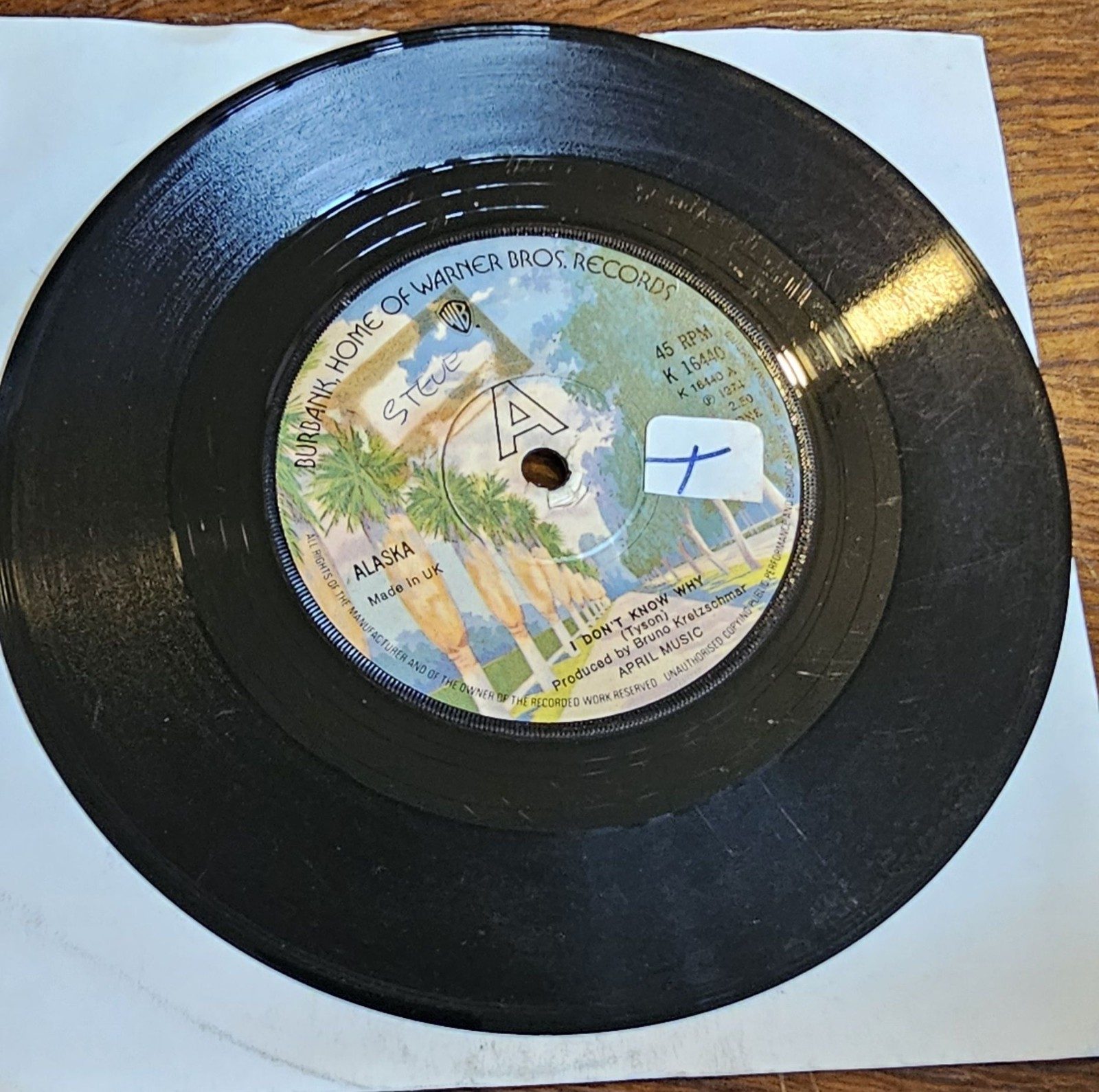 STEVE I Don't Know Why PROMO Warner Bros K 16440 7" Vinyl Single