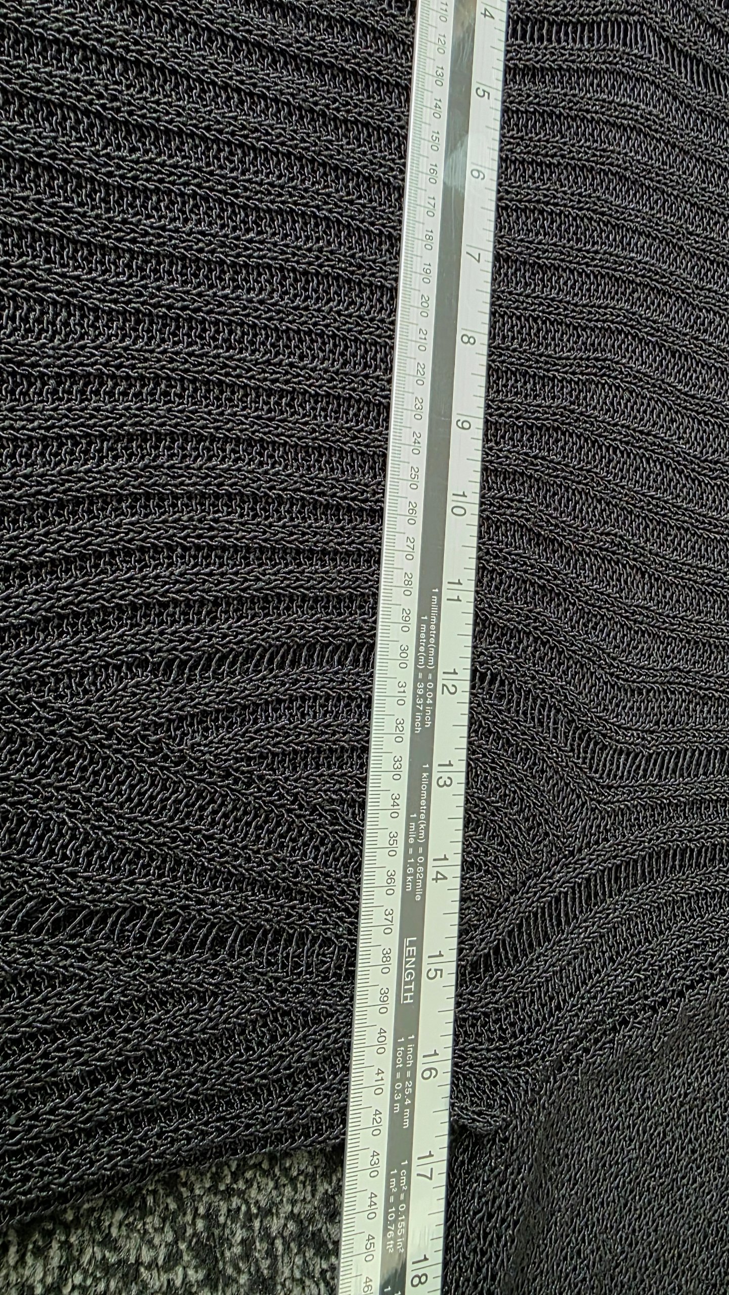 H&M Charcoal Grey Open Textured Knit Jumper Size Small 17" P2P image 2