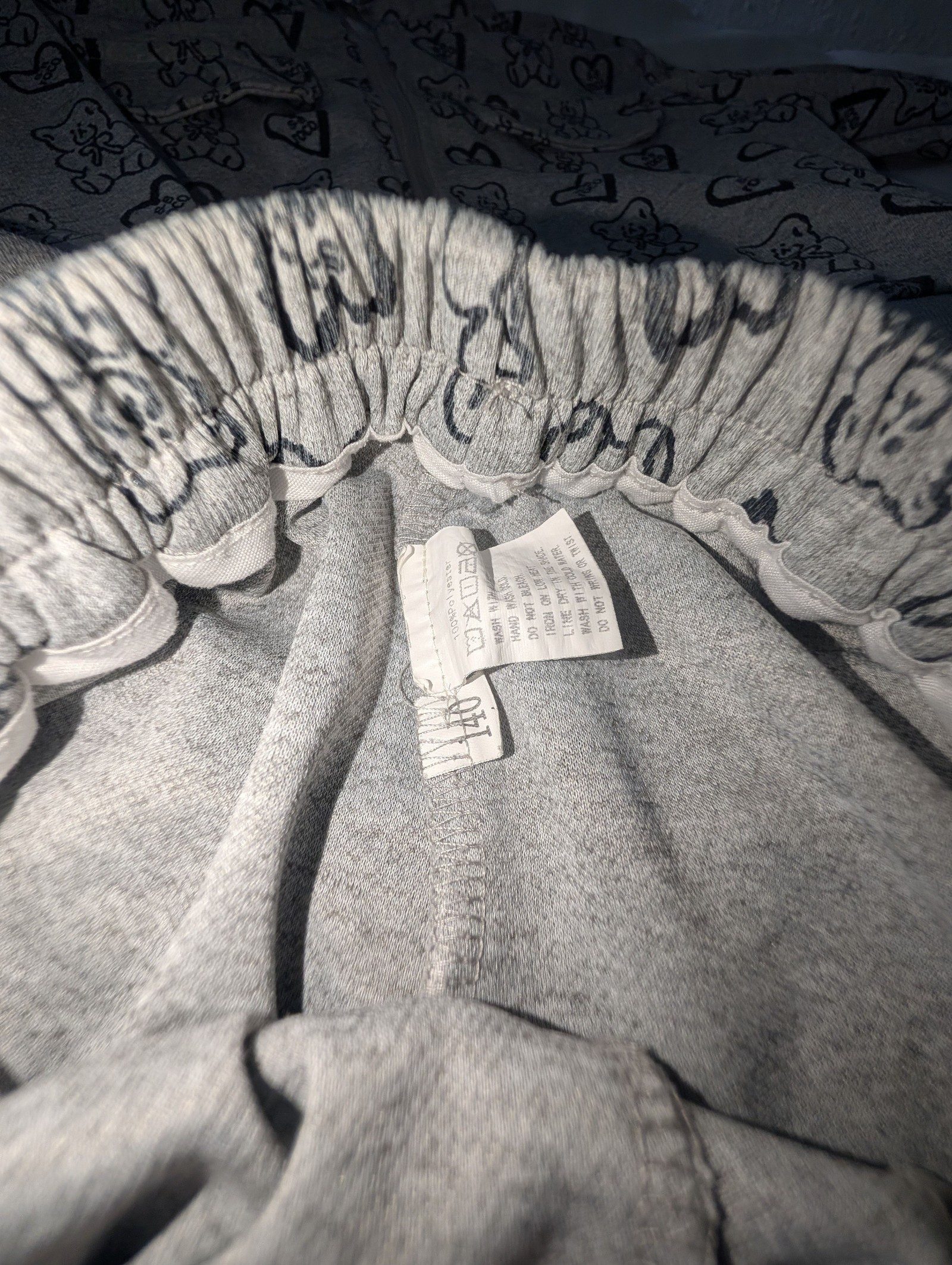 Grey Teddy Print Tracksuit image 3