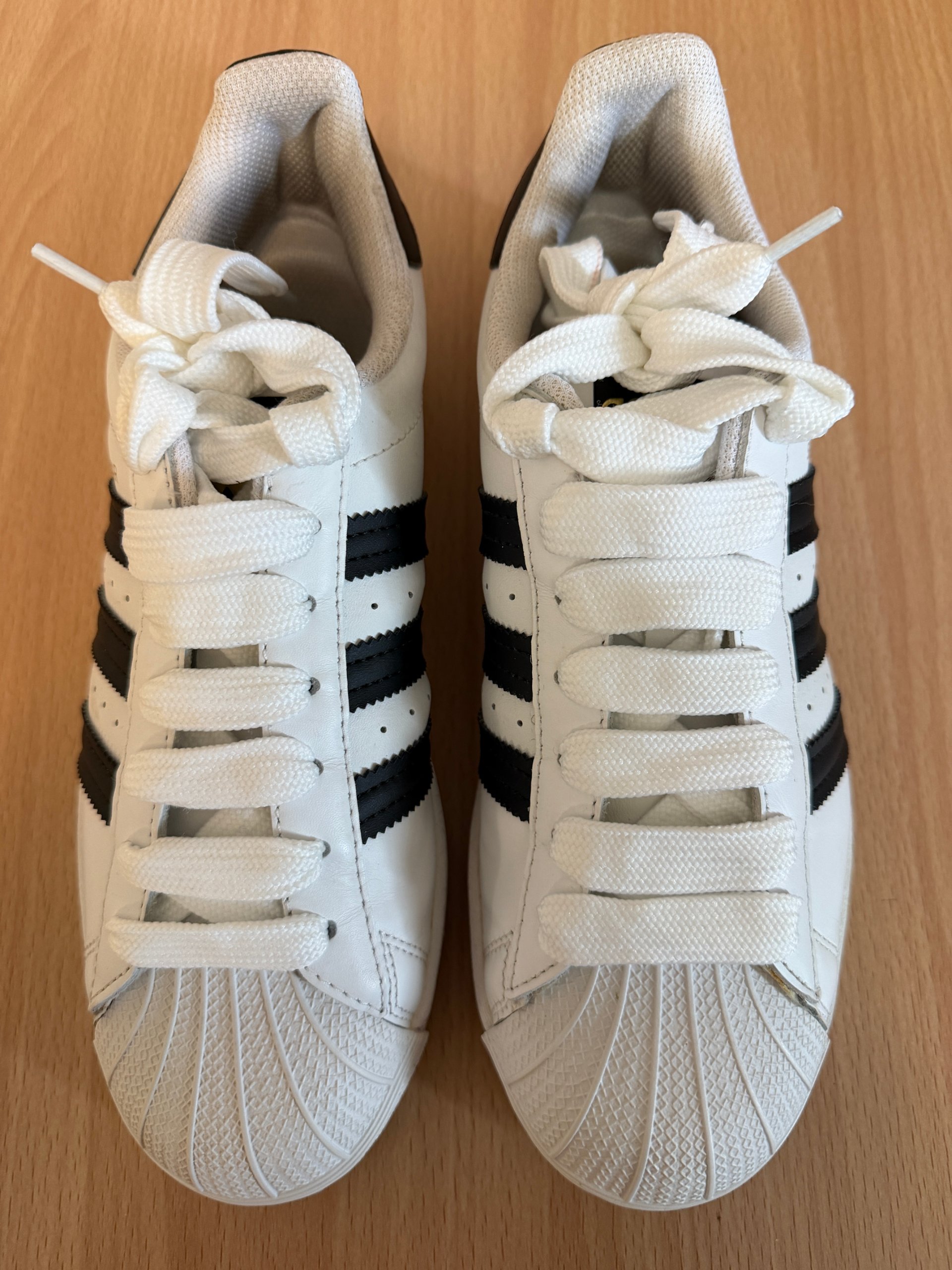 Adidas - Women's Superstar White & Black Sneakers - Size 7 image 4