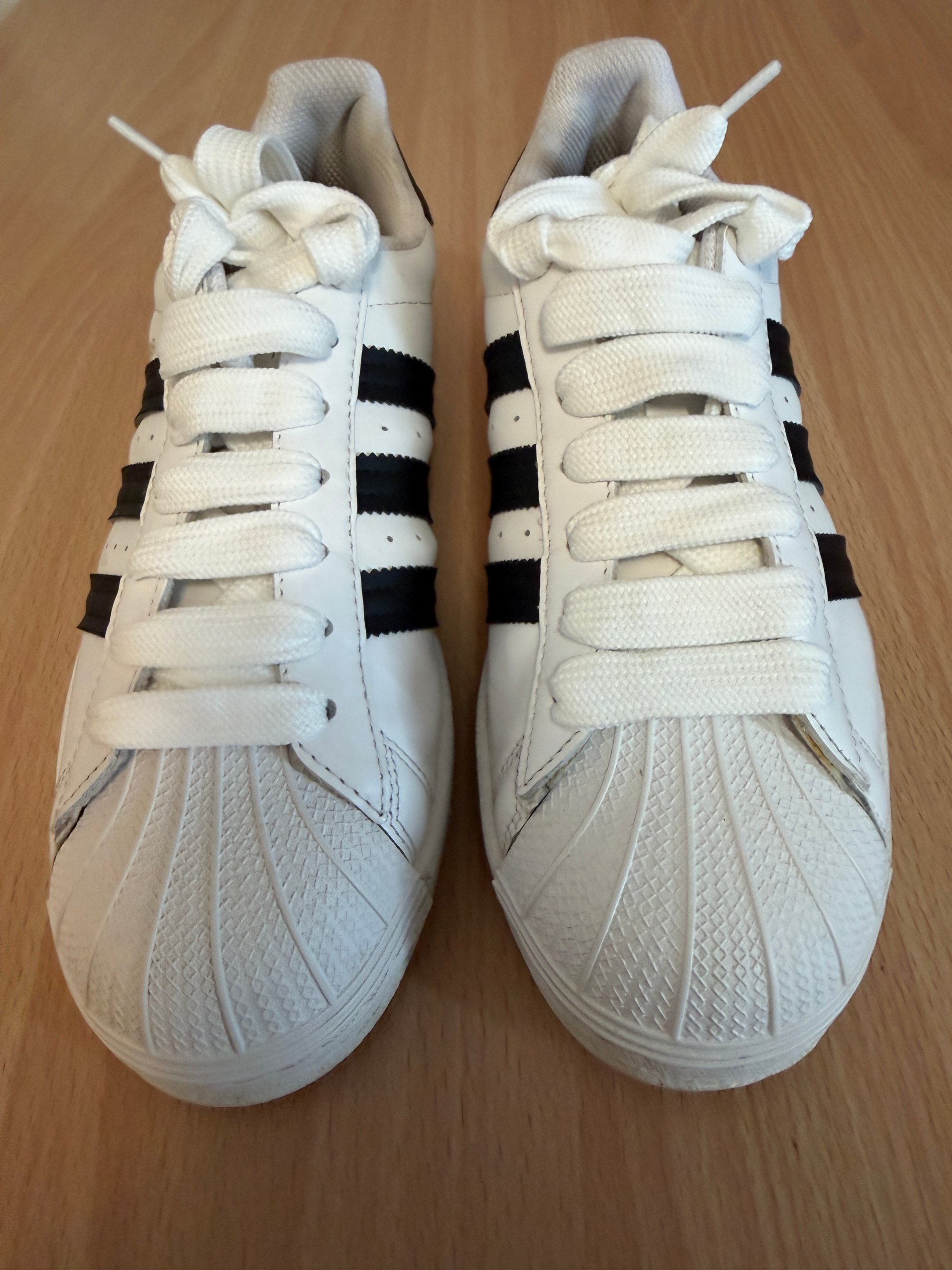 Adidas - Women's Superstar White & Black Sneakers - Size 7 image 5