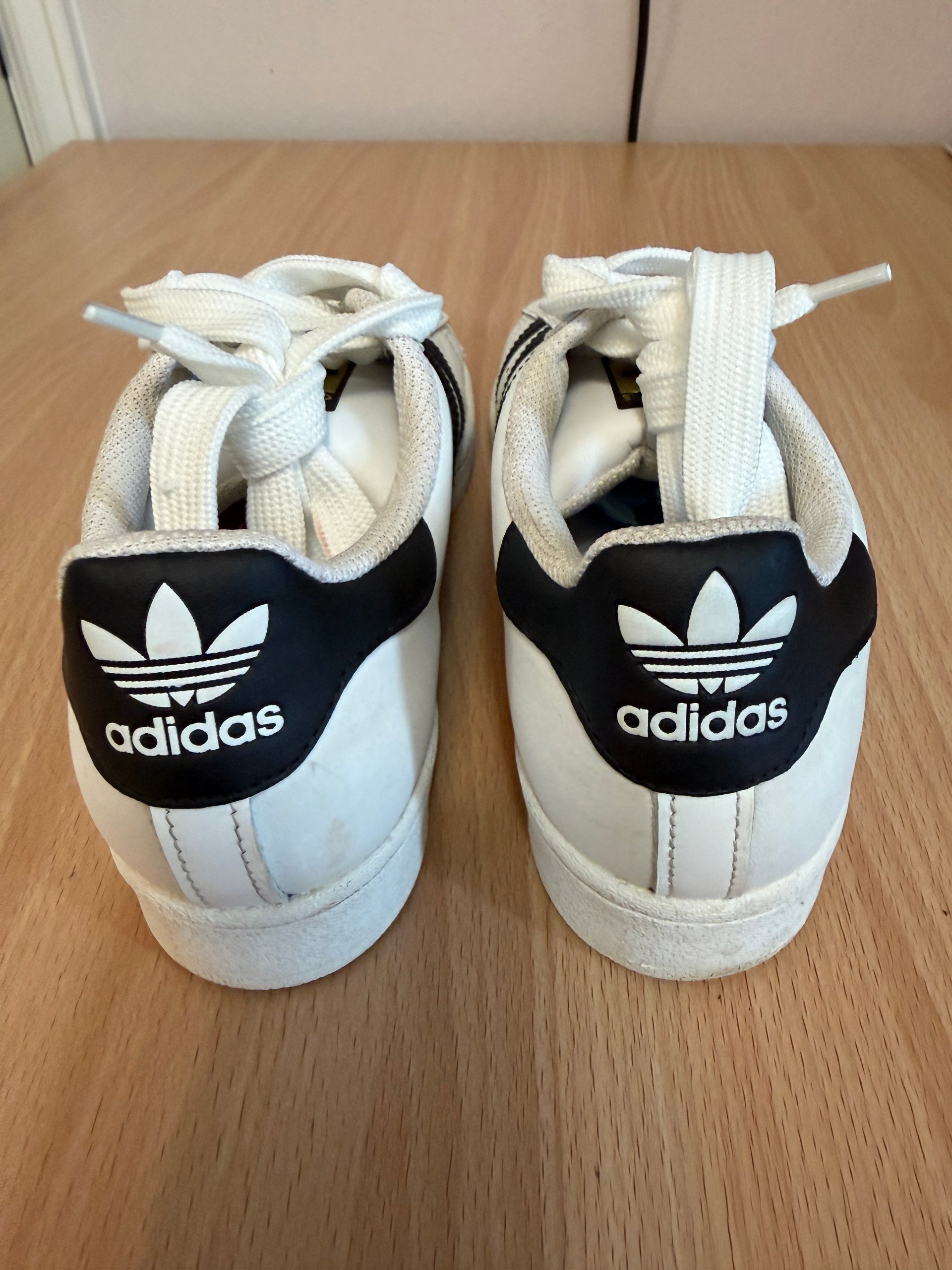 Adidas - Women's Superstar White & Black Sneakers - Size 7 image 6