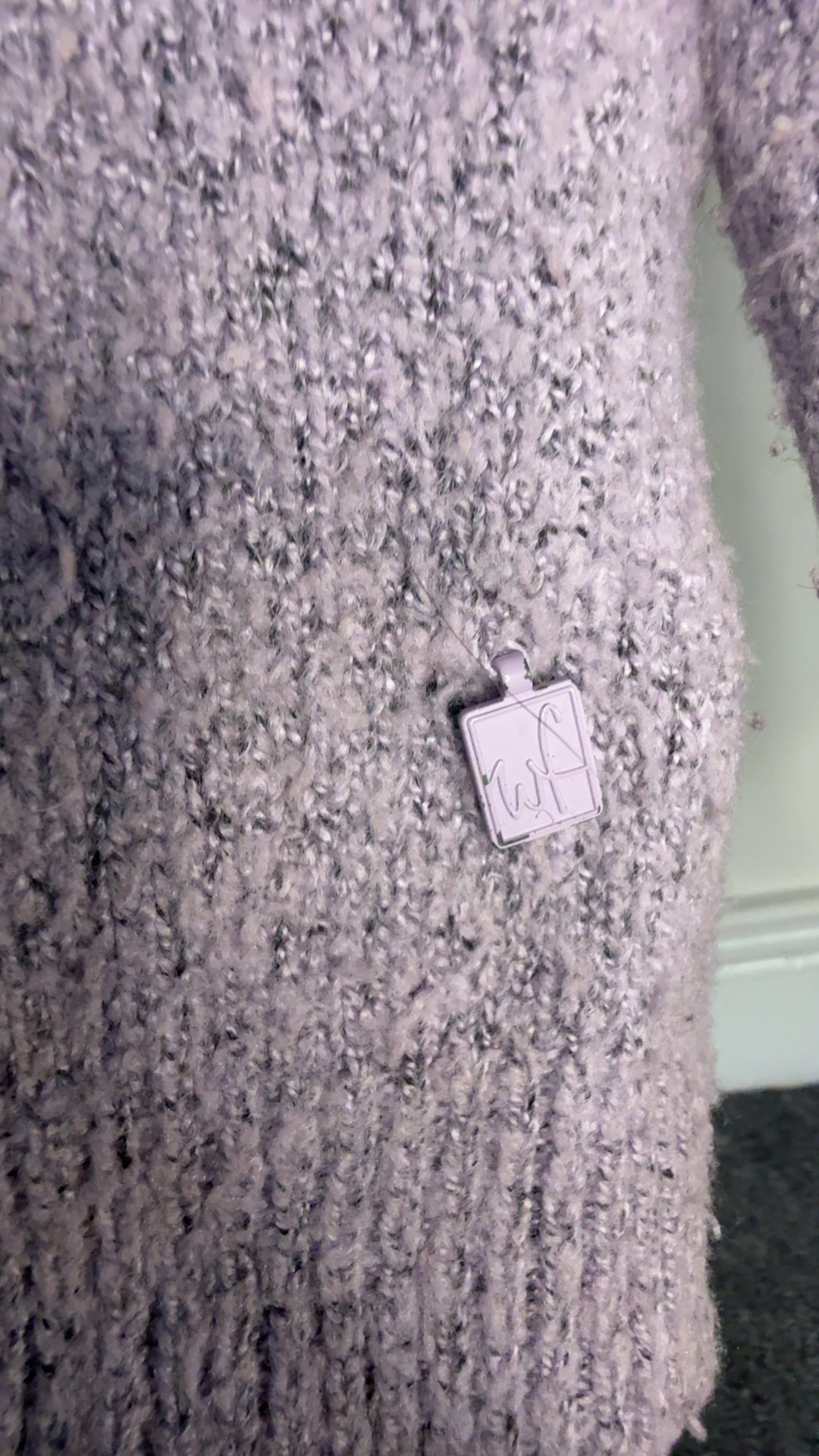 Weird Fish Womens Purple Patterned Knit Jumper Size 18 Acrylic image 4