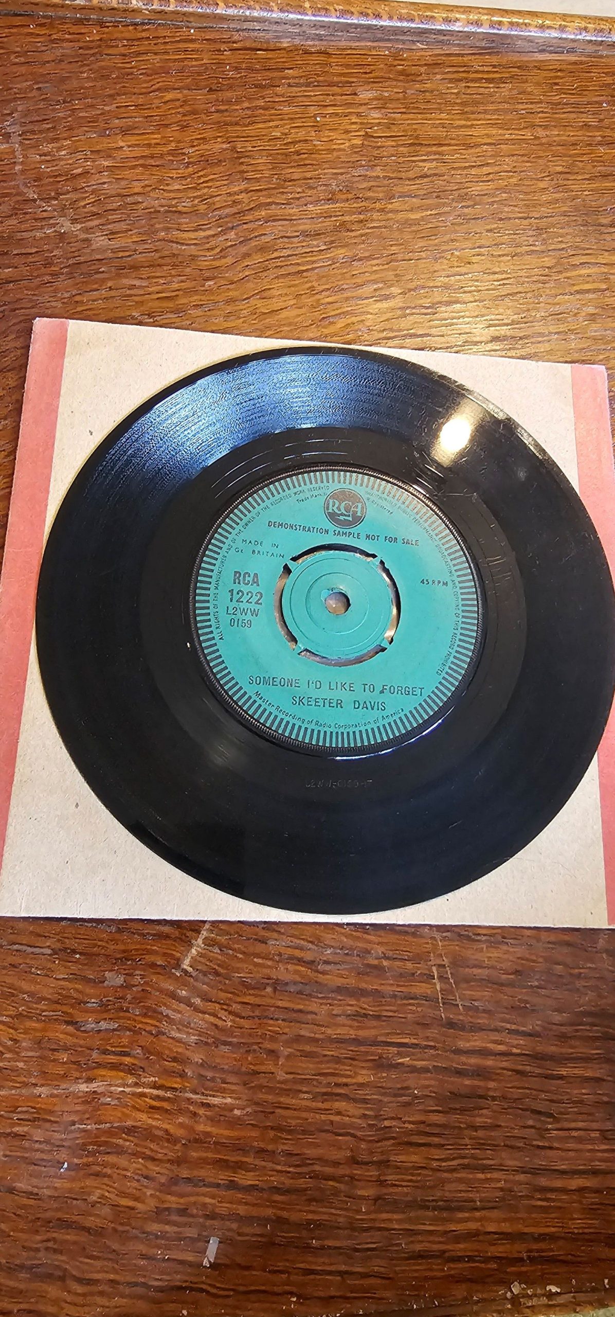 Skeeter Davis Someone I'd Like to Forget PROMO RCA 1222 7"