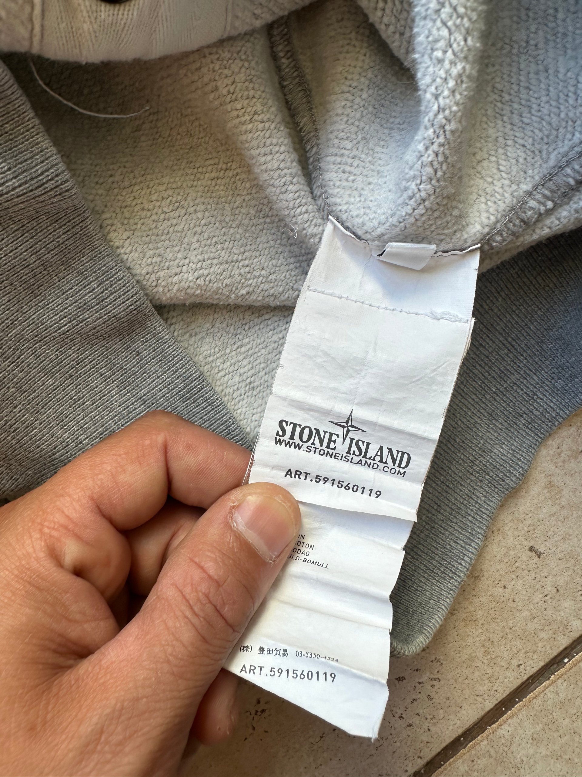 Stone Island 2005 Grey High-Neck Cowl Hoodie image 3