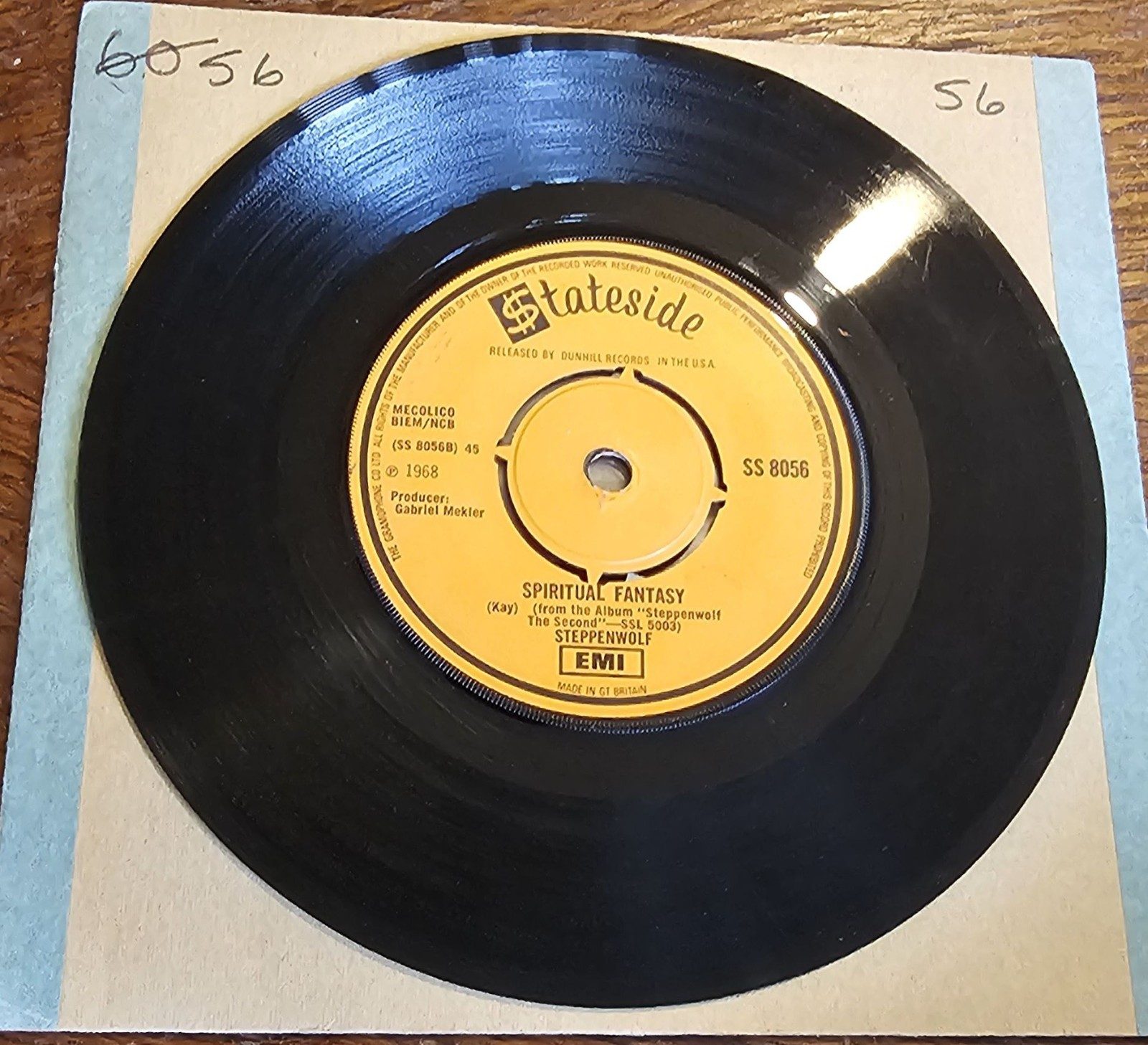 Steppenwolf Screaming Night Hog PROMO Stateside SS 8056 7" image 2