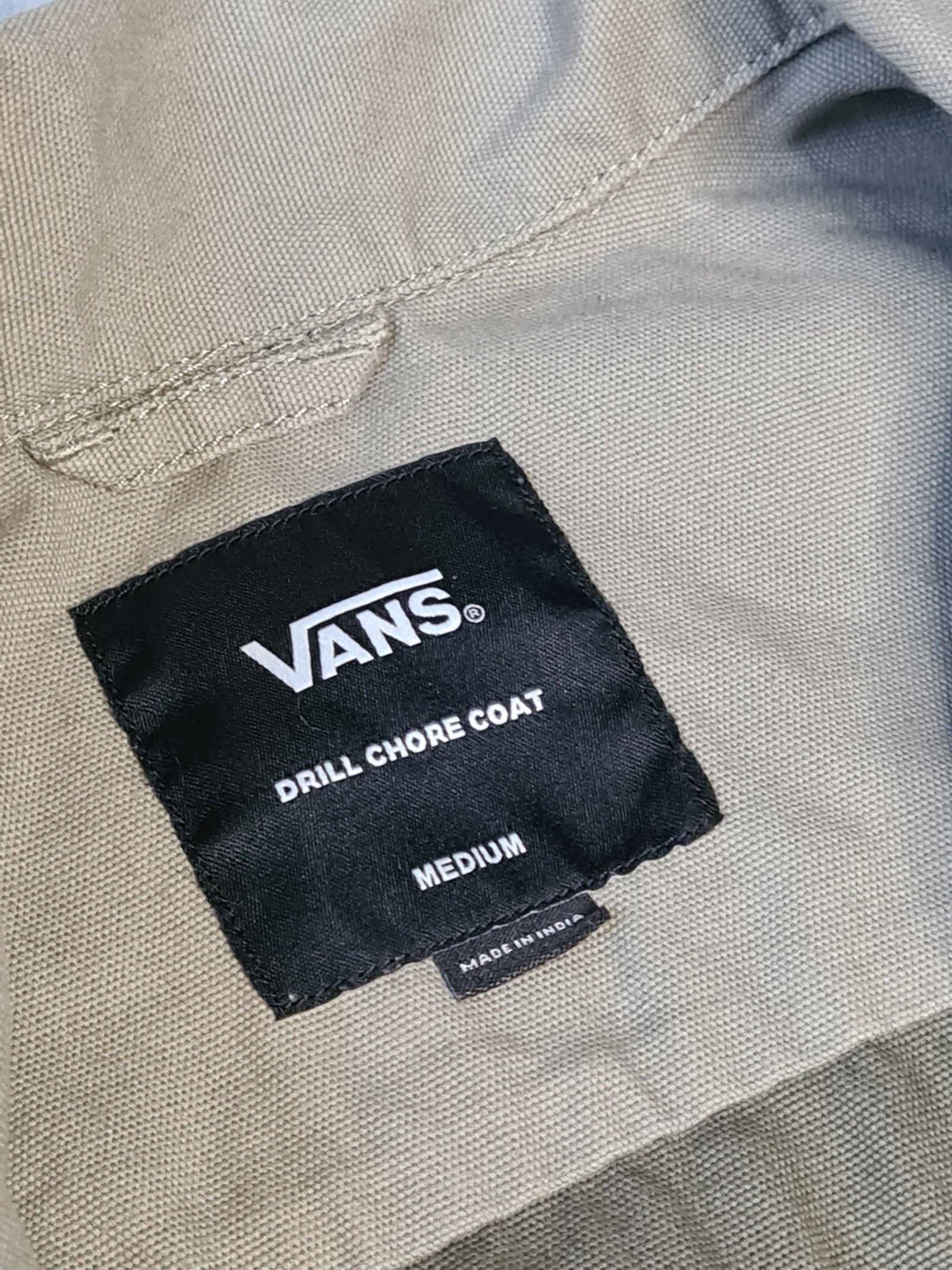 Vans Men's Green Beige Drill Chore 66 Supply Coat Medium 1164 image 5