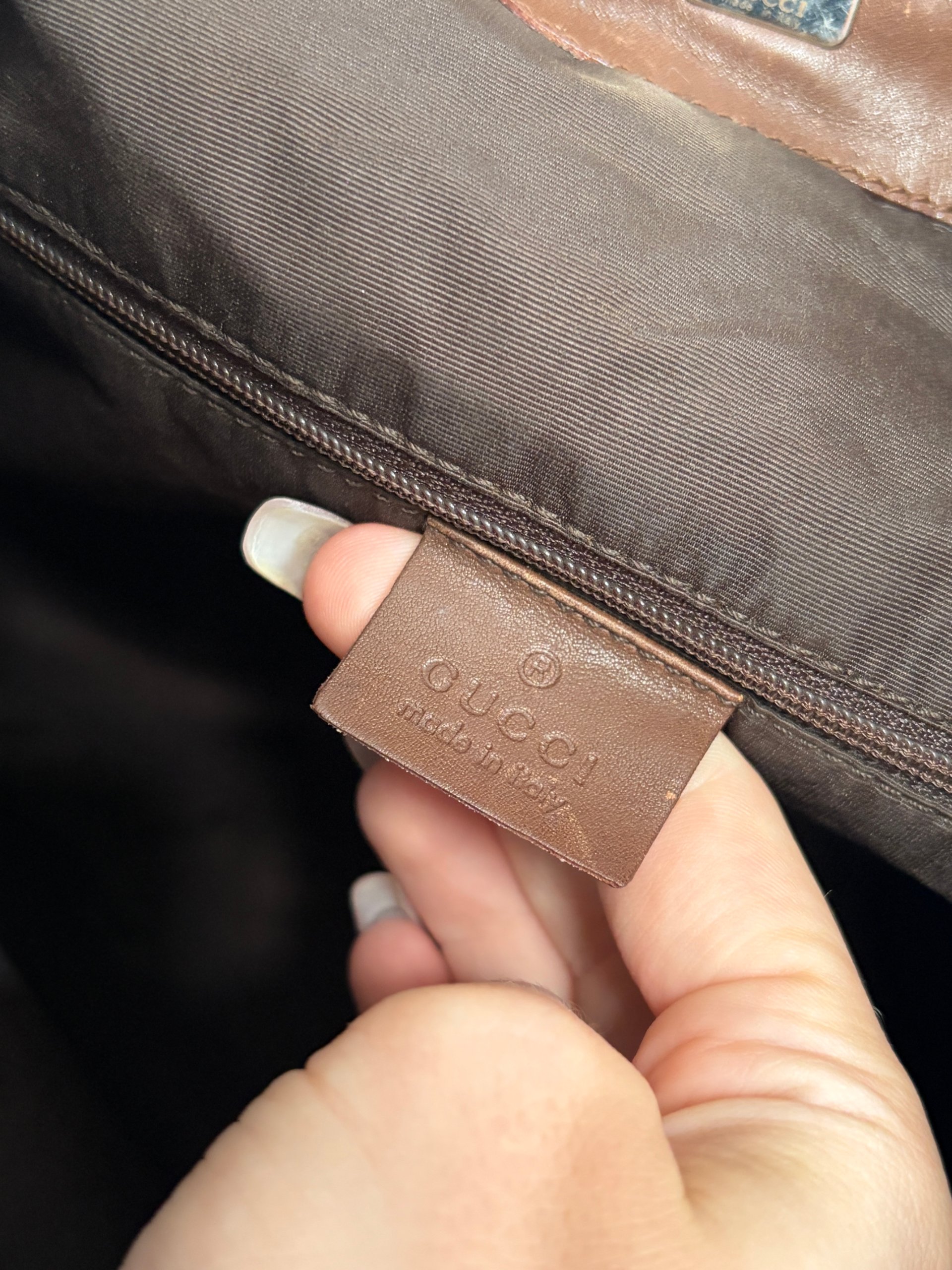 Gucci Brown GG Canvas Bamboo Handle Shoulder Bag image 8
