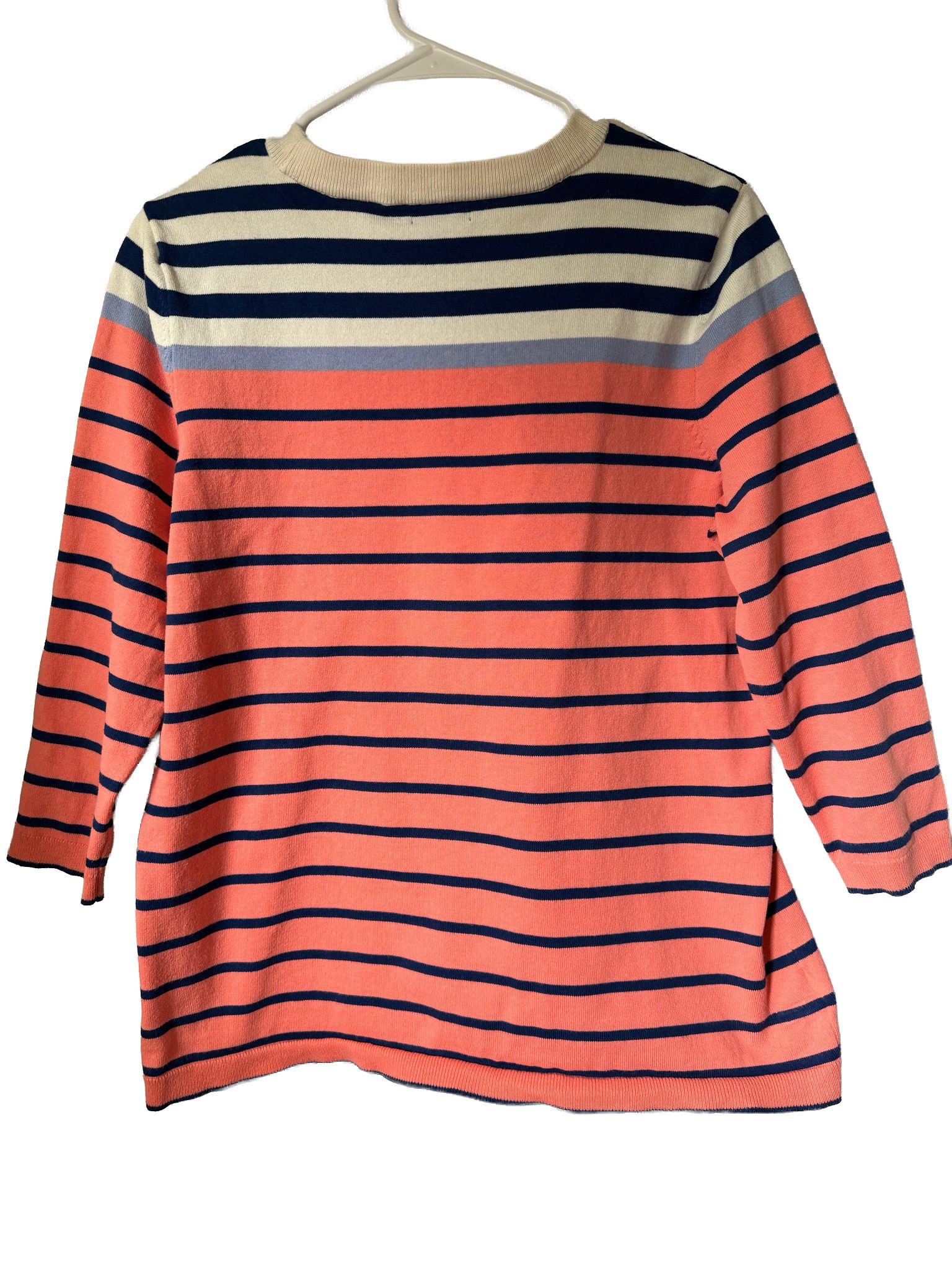 Eddie Bauer Women’s Striped Cotton Knit Sweater - Size XL image 3