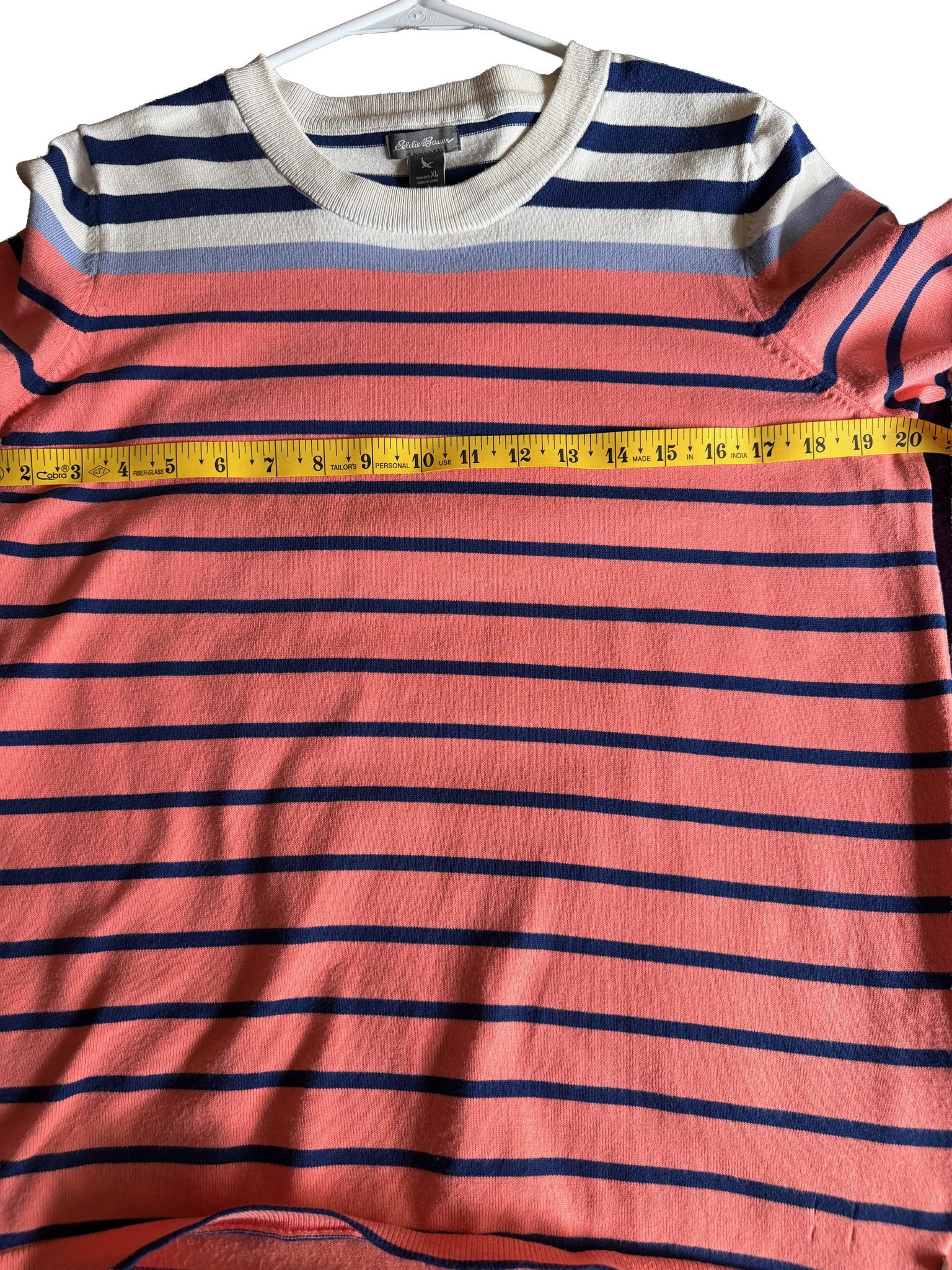 Eddie Bauer Women’s Striped Cotton Knit Sweater - Size XL image 8