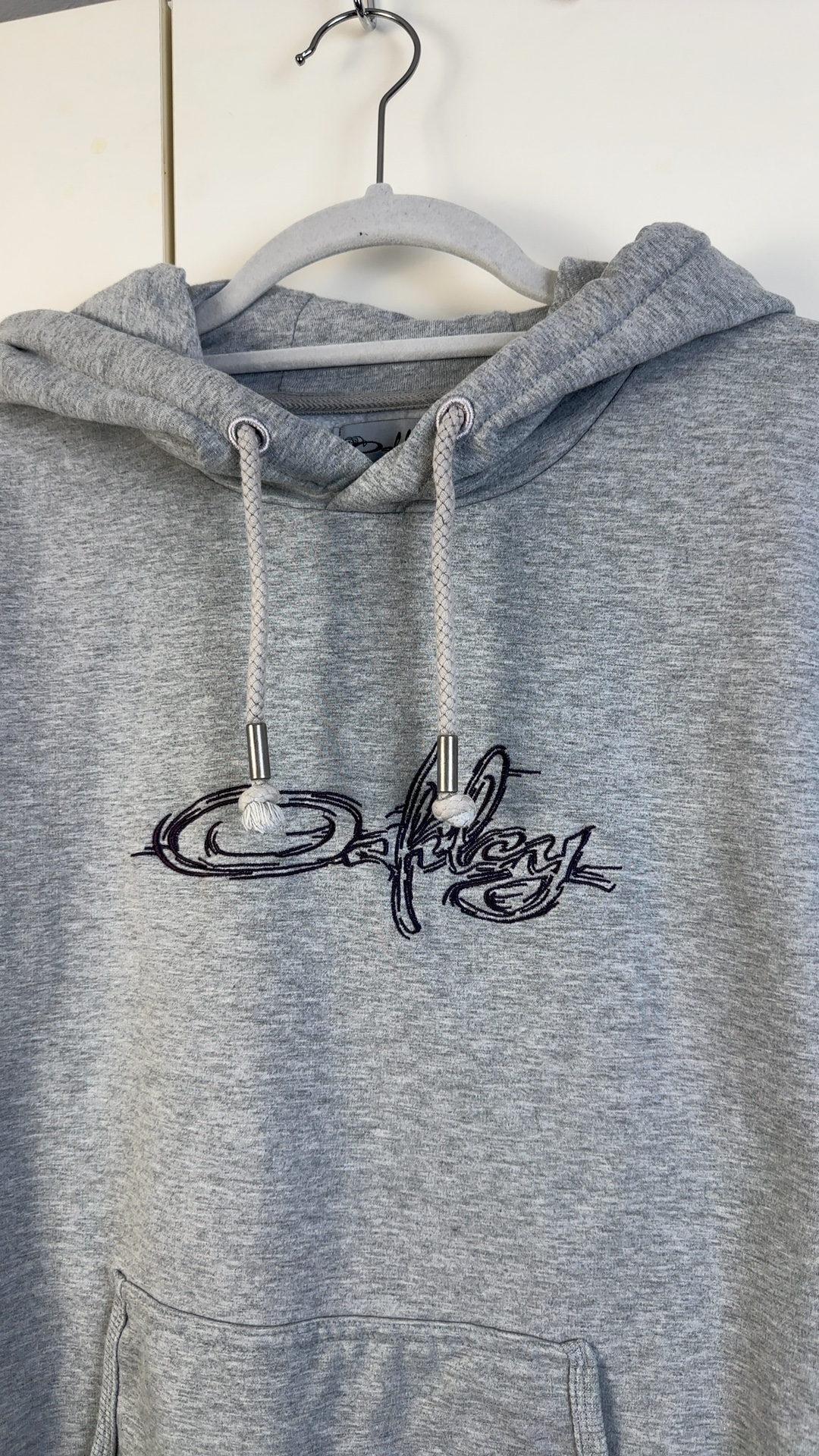 Oakley Hoodie Grau Gr. M | Vintage Logo Kapuzenpullover image 2