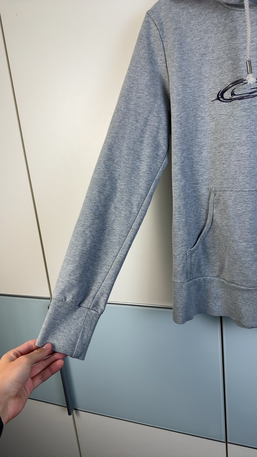 Oakley Hoodie Grau Gr. M | Vintage Logo Kapuzenpullover image 4