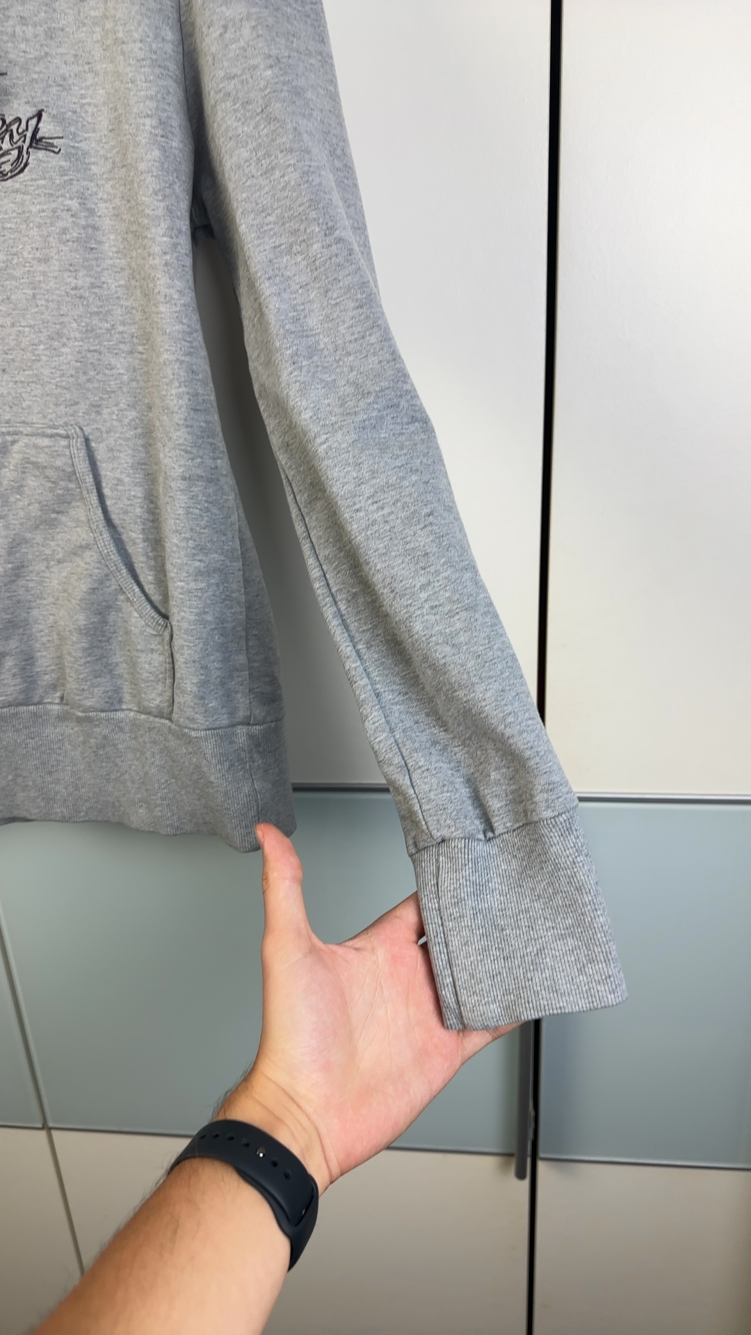 Oakley Hoodie Grau Gr. M | Vintage Logo Kapuzenpullover image 5
