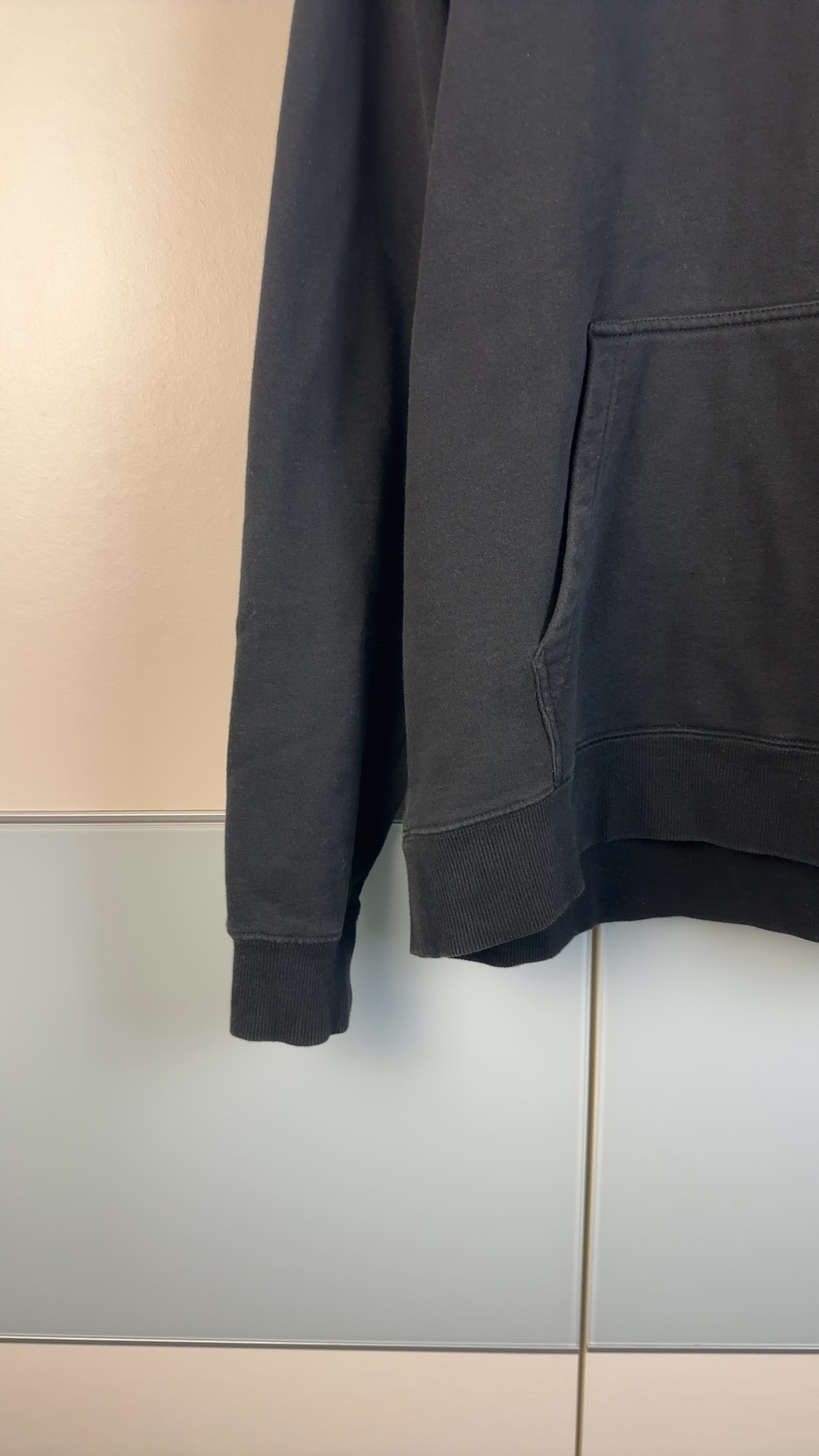 Stüssy Hoodie Schwarz Gr. L | Flower Graphic Backprint Kapuzenpullover image 3