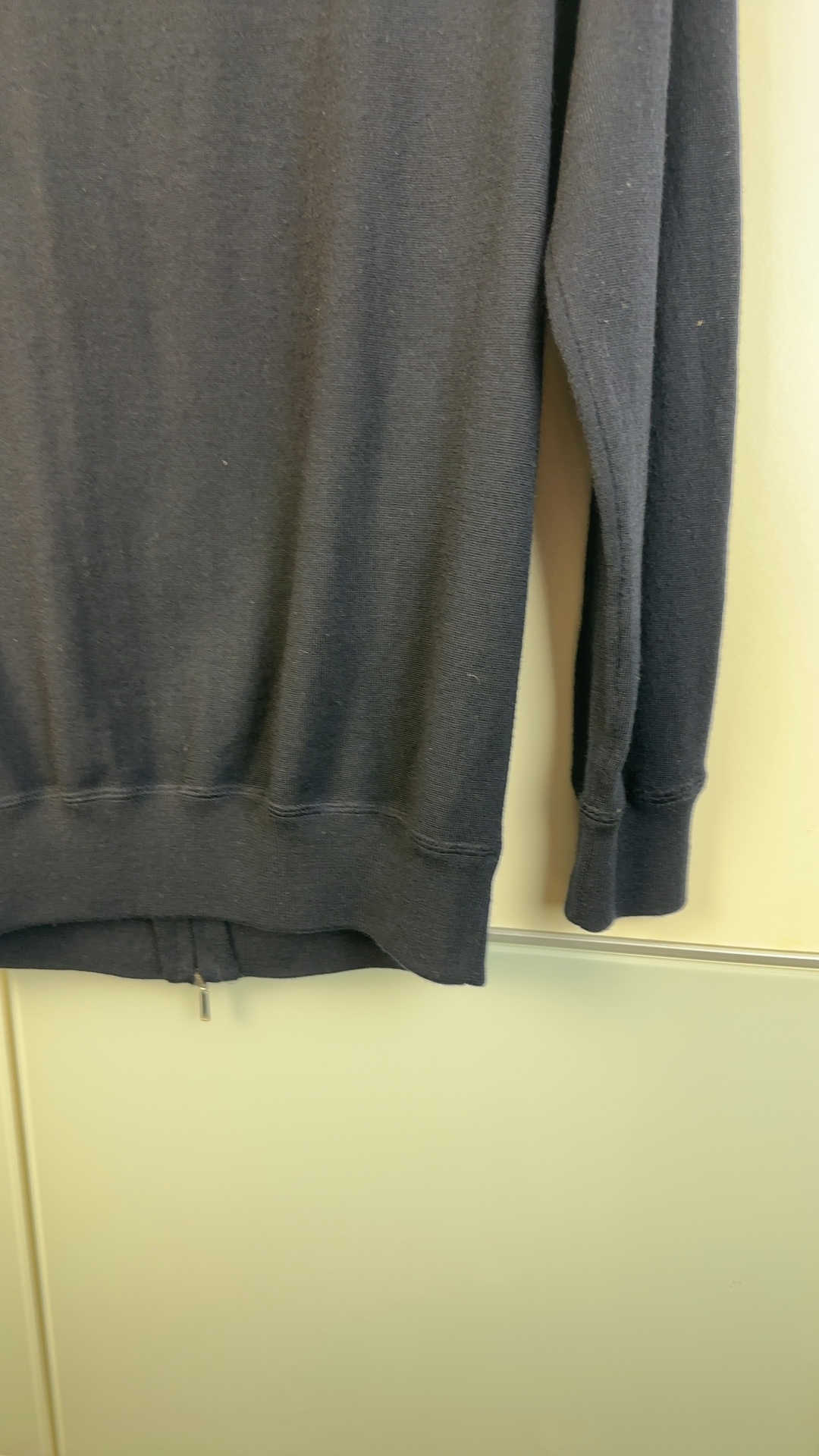 Suitsupply Herren Zip Hoodie Dunkelblau Gr. M | Strickjacke Kapuze Full Zip image 10