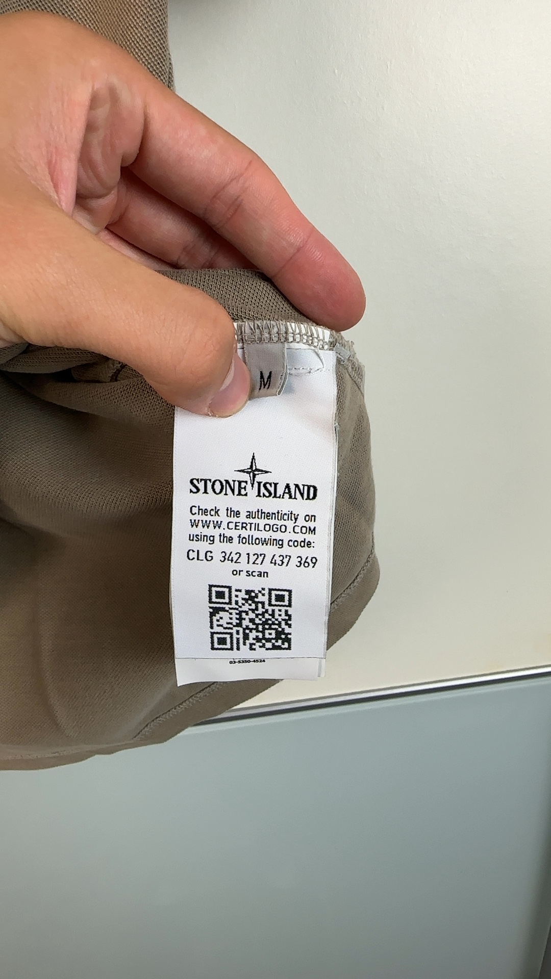 Stone Island Herren Polo Shirt Braun Beige Gr. M | Slim Fit Logo Polo image 9