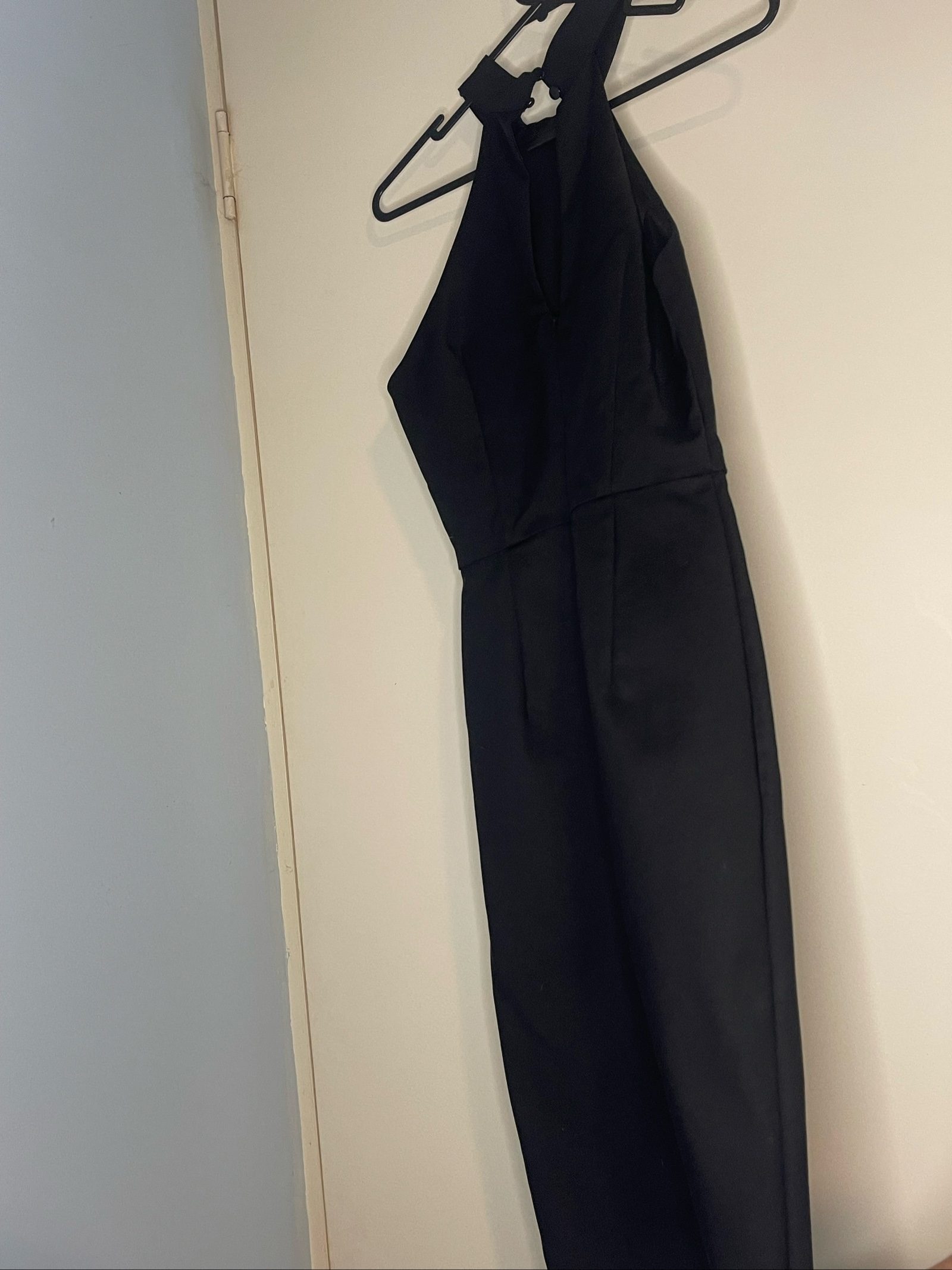 Swarovski Black Halter Neck Jumpsuit Size 8 image 4