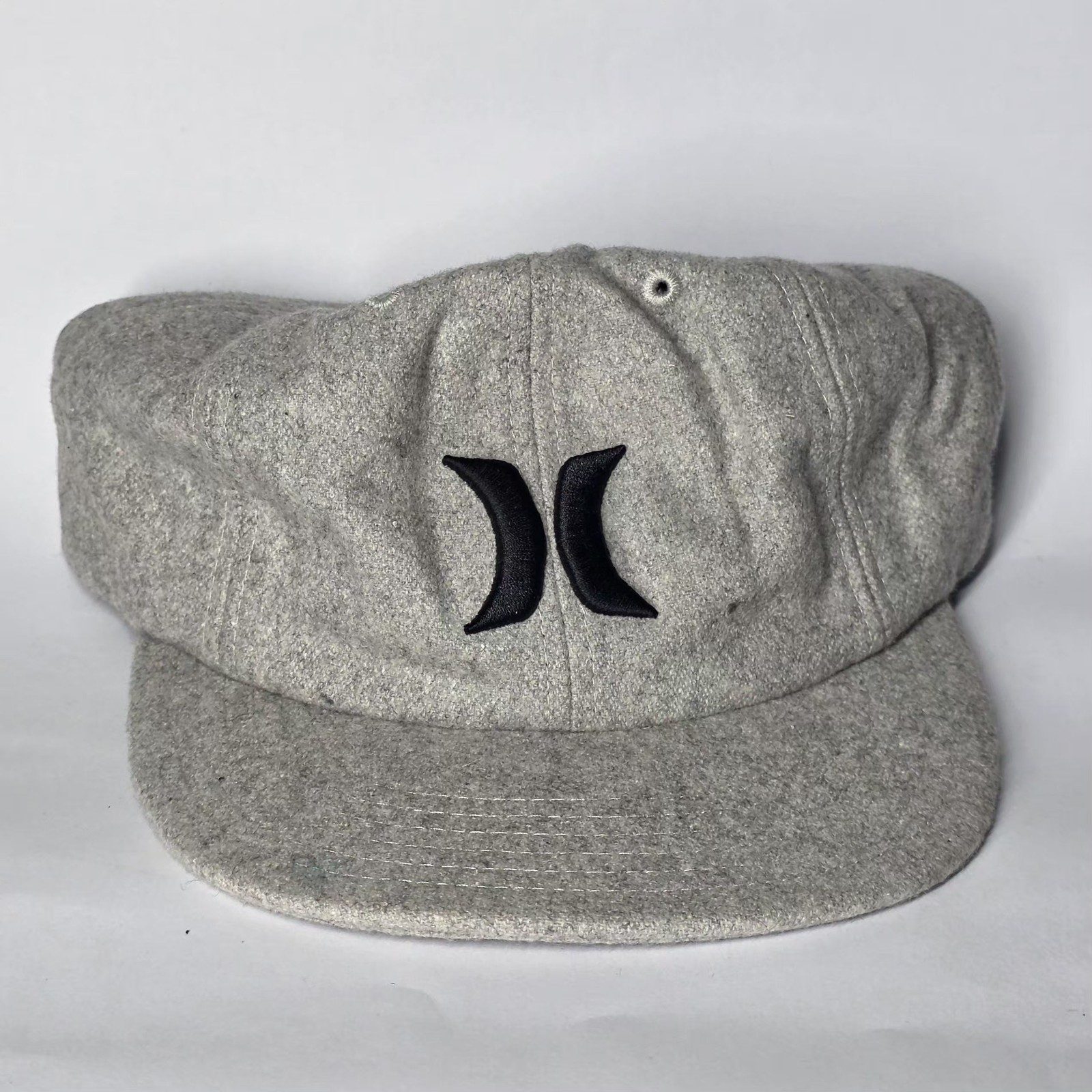 New Era (Hurley) Grey Wool Cap Size 7 1/2 59.6 cm