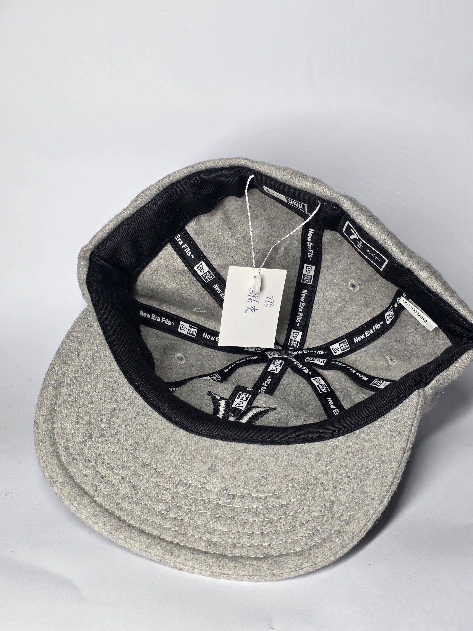 New Era (Hurley) Grey Wool Cap Size 7 1/2 59.6 cm image 3