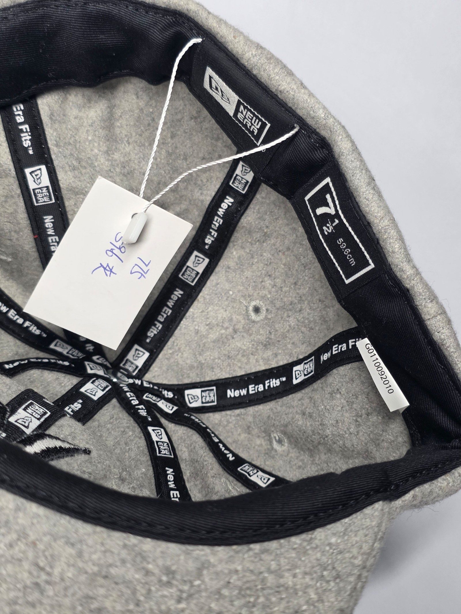 New Era (Hurley) Grey Wool Cap Size 7 1/2 59.6 cm image 4