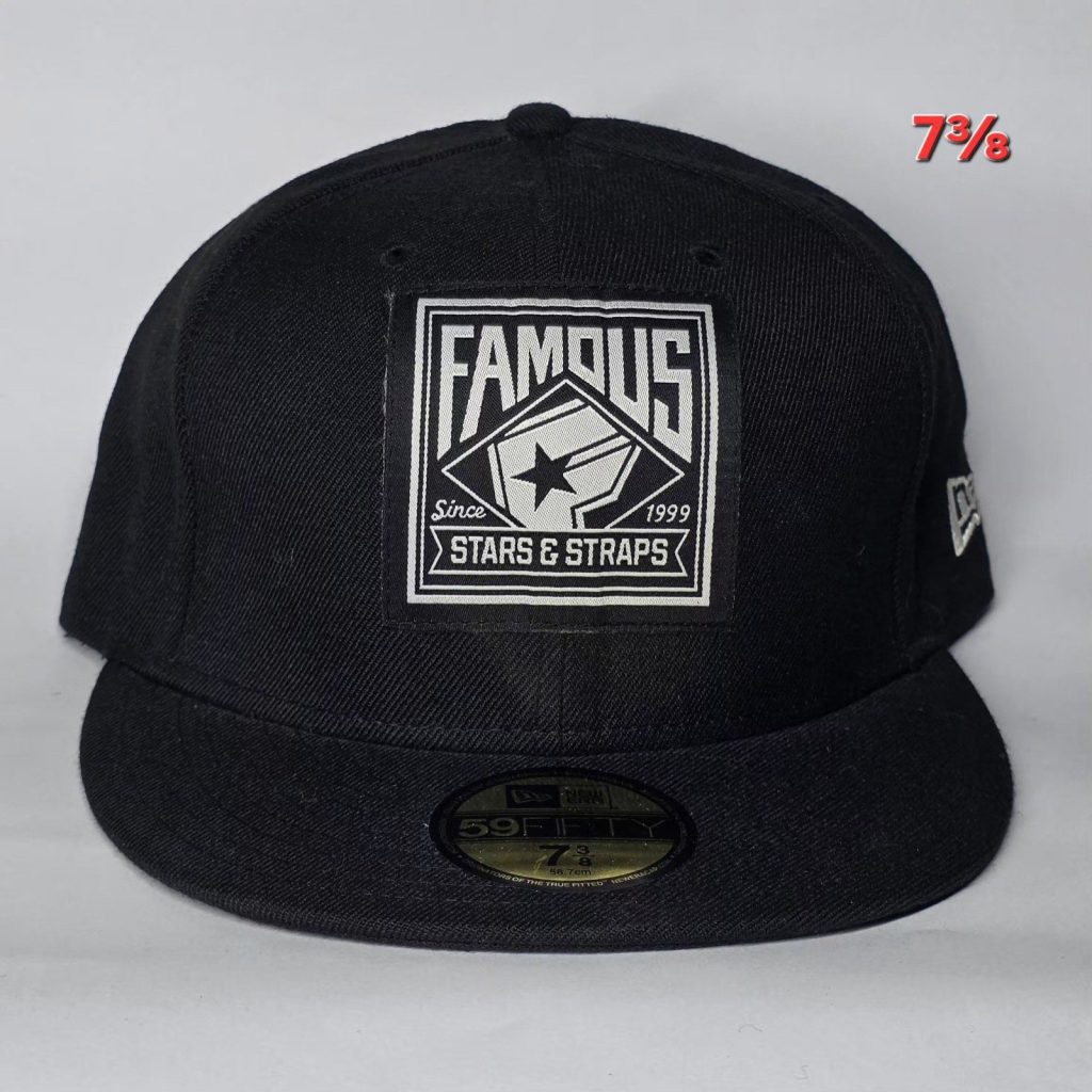 New Era Black Famous Stars & Straps 59Fifty Fitted Cap 7 3/8