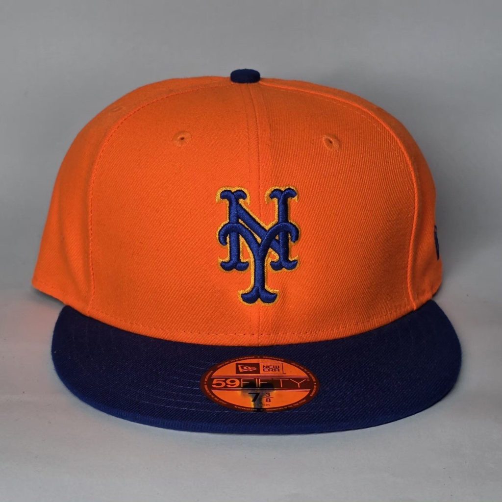 New Era Orange & Navy MLB New York Mets 59FIFTY Cap US 7 3/8
