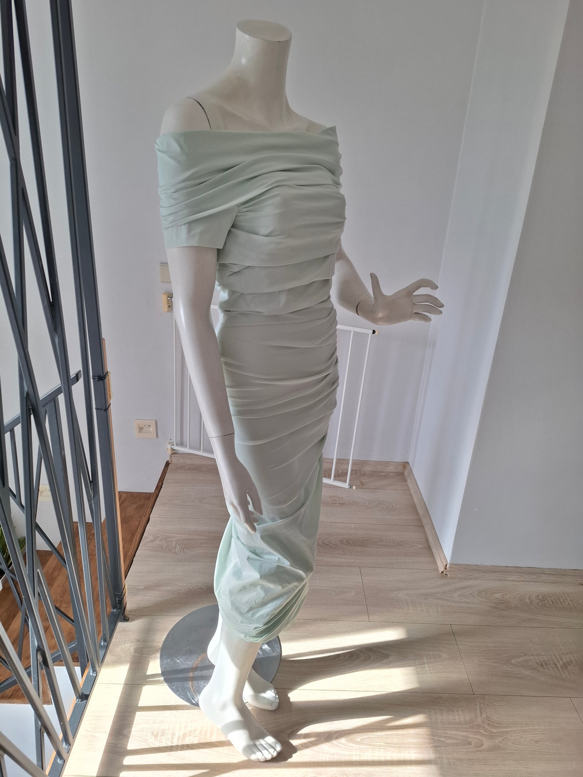 Neu Philosophy Di Lorenzo Serafini Kleid Pastel Green Mint Dress L image 9