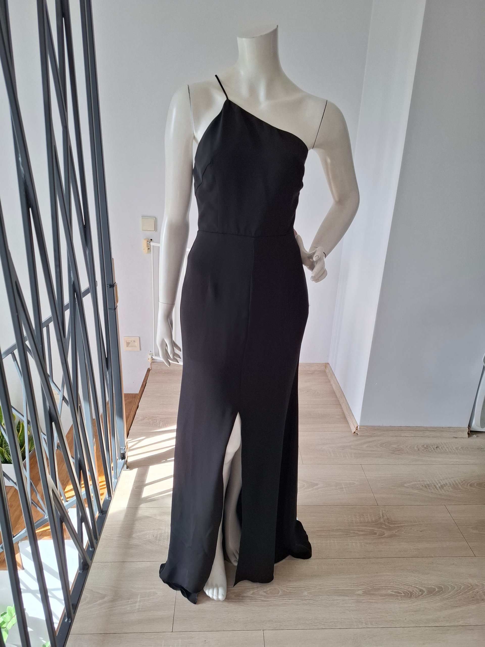 New Maria Lucia Hohan Black Silk Evening Gown Dress Size S image 4