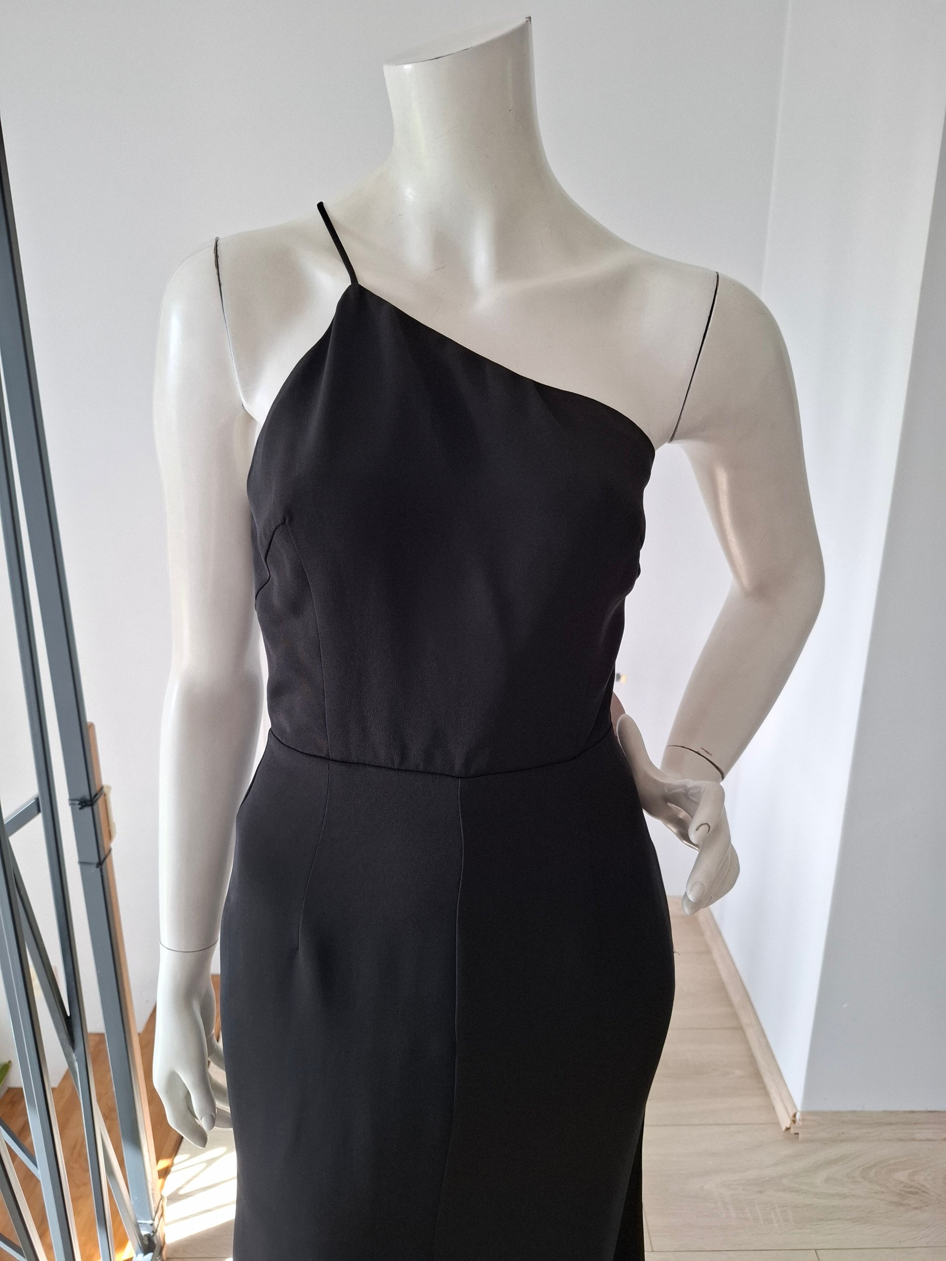 New Maria Lucia Hohan Black Silk Evening Gown Dress Size S image 8