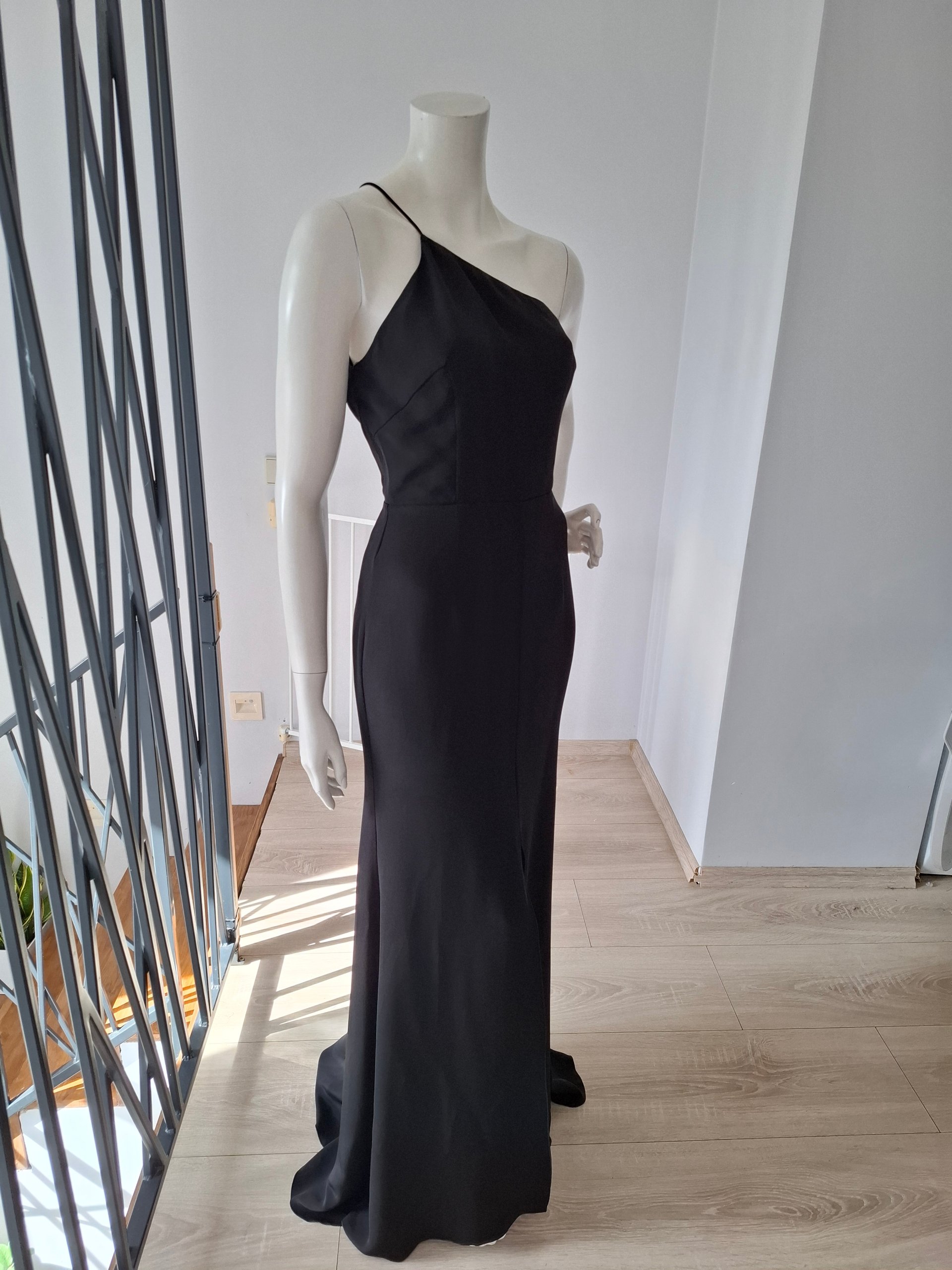 New Maria Lucia Hohan Black Silk Evening Gown Dress Size S image 6