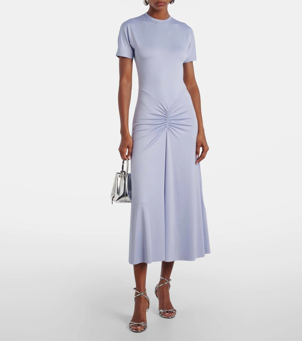 New Victoria Beckham Blue Midi Dress Size XS image 2