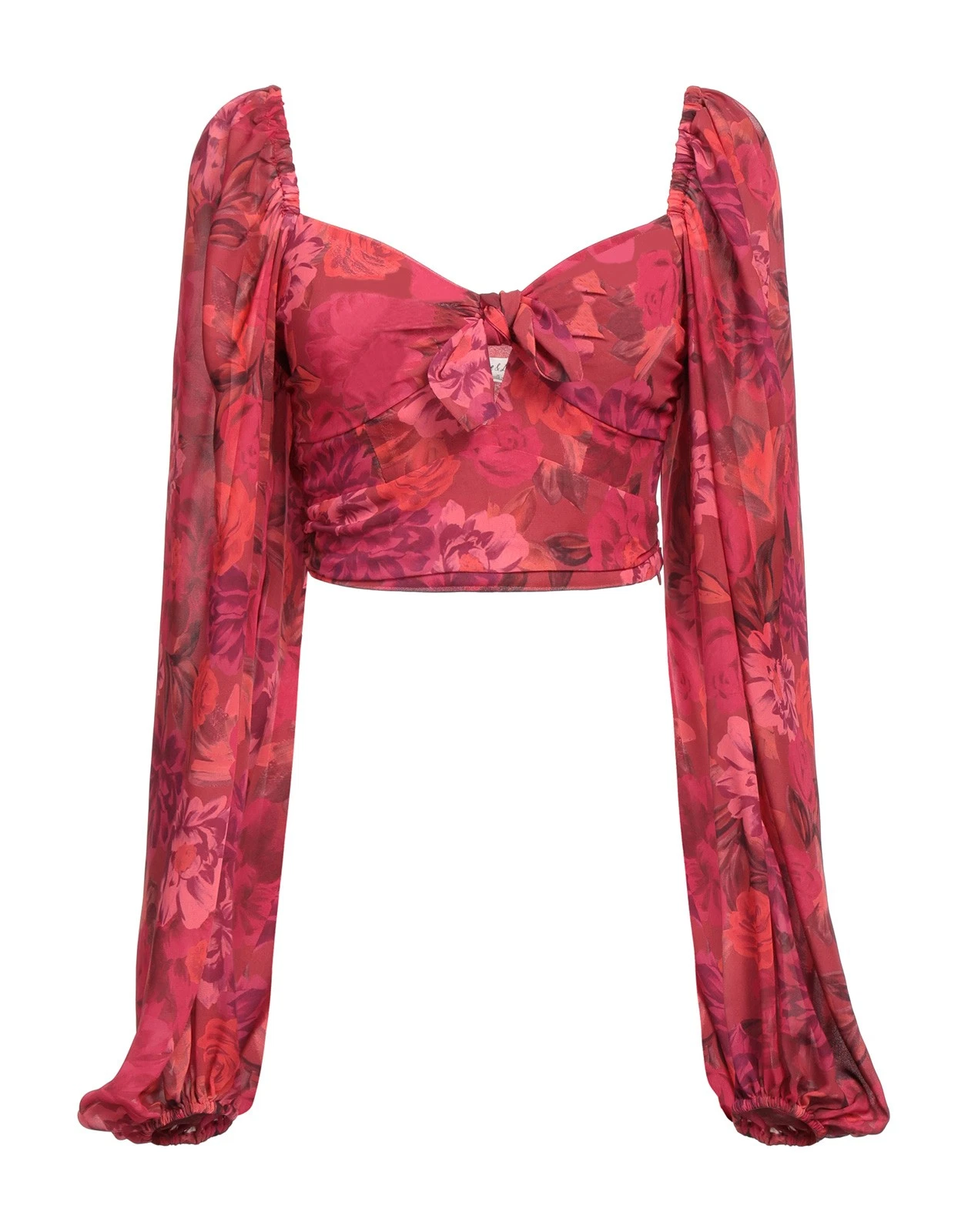 New For Love & Lemons Red Floral Crop Top Size XS