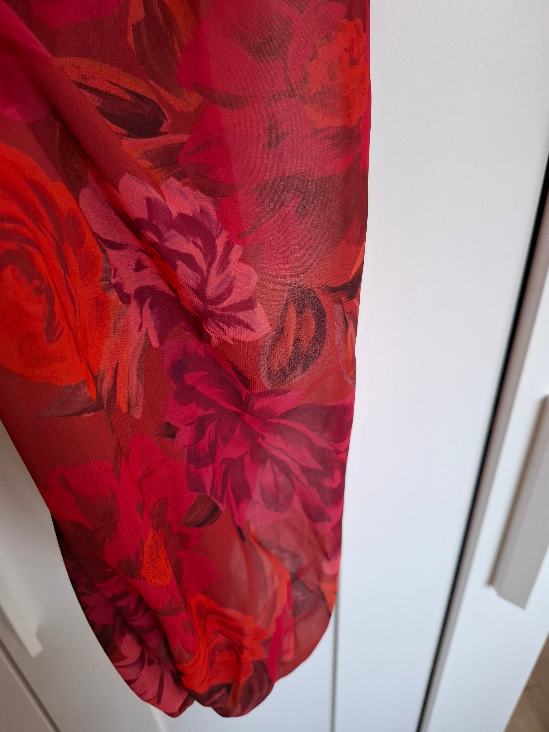 New For Love & Lemons Red Floral Crop Top Size XS image 10