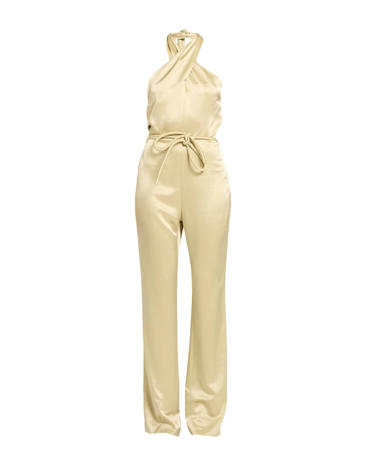 New Nanushka Satin Halterneck Jumpsuit Size L